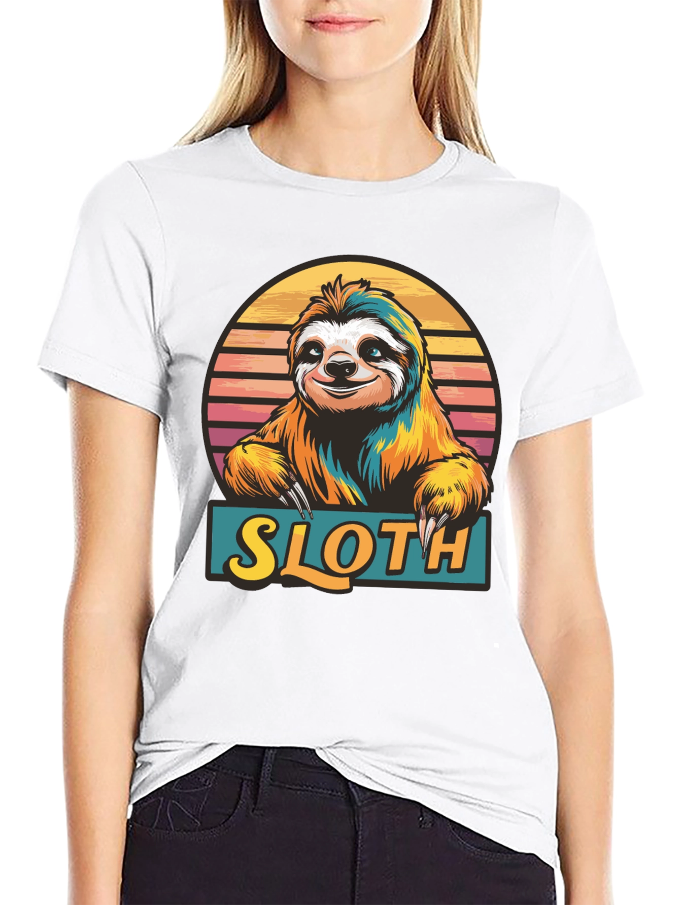 Sloth Graphic Tee - Fun Animal T-Shirt