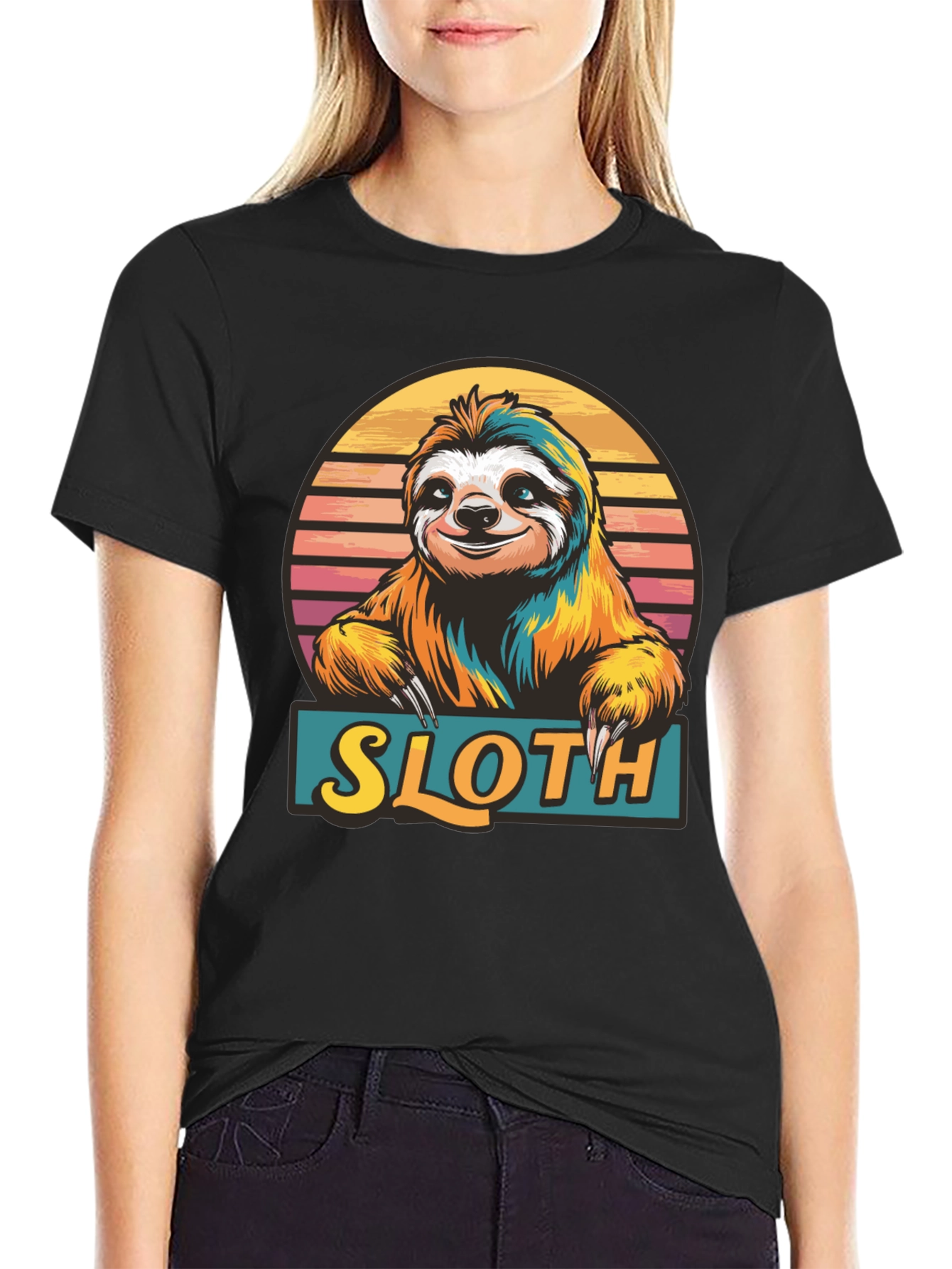 Sloth Graphic Tee - Fun Animal T-Shirt