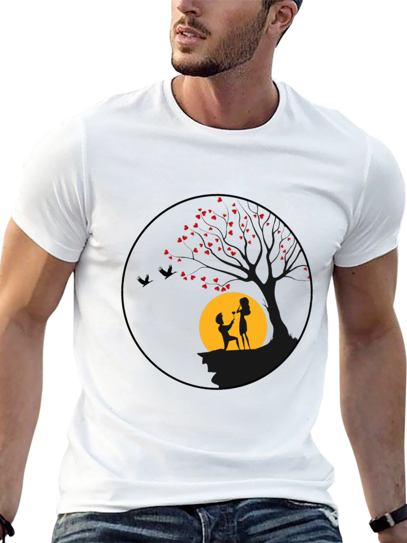 Romantic Proposal Graphic Tee