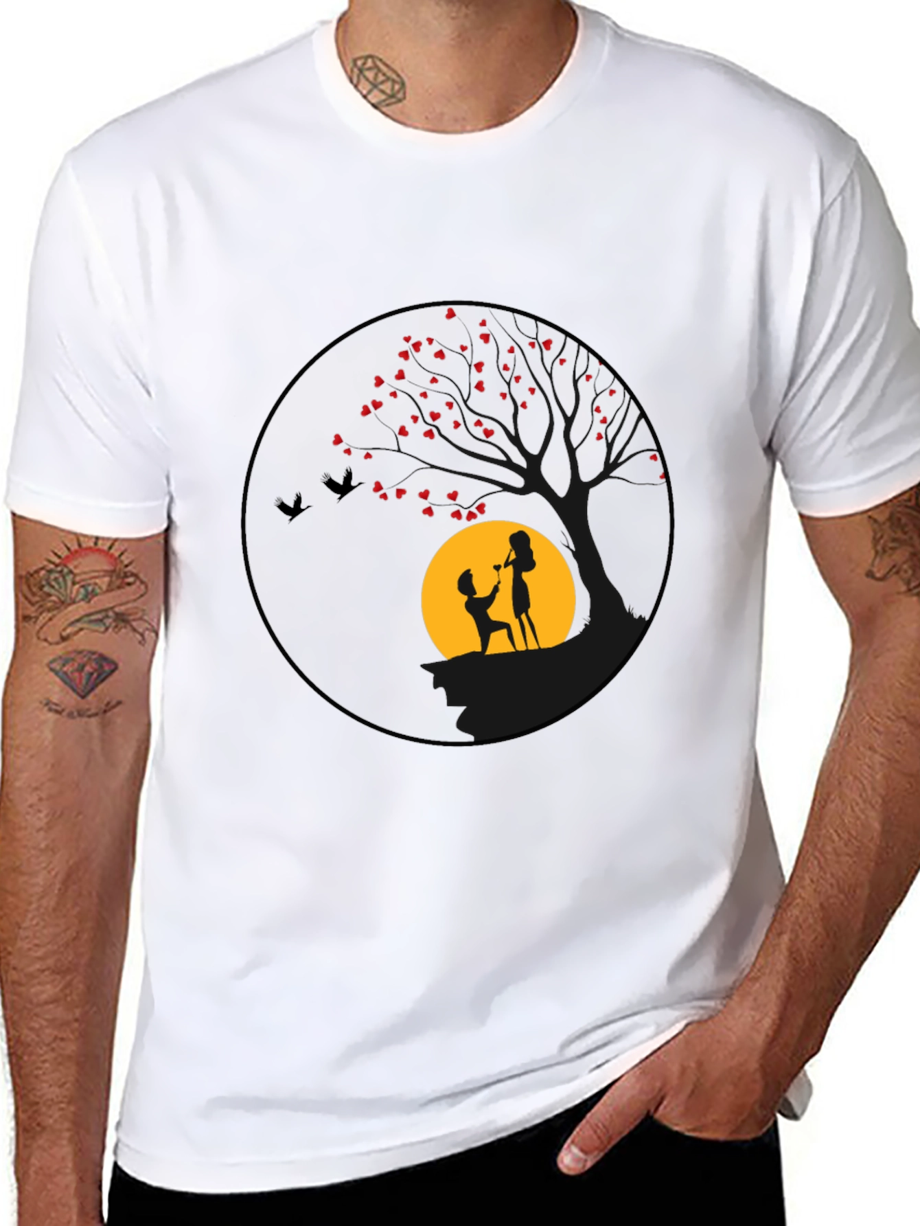 Romantic Proposal Graphic Tee