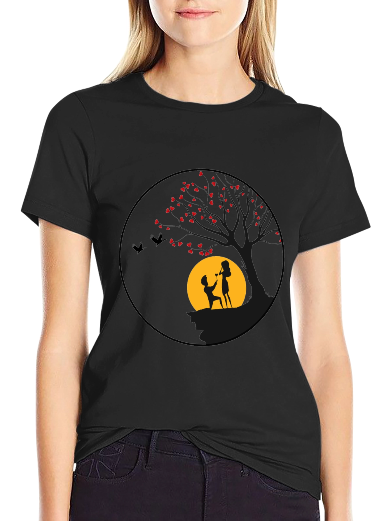 Romantic Proposal Graphic Tee