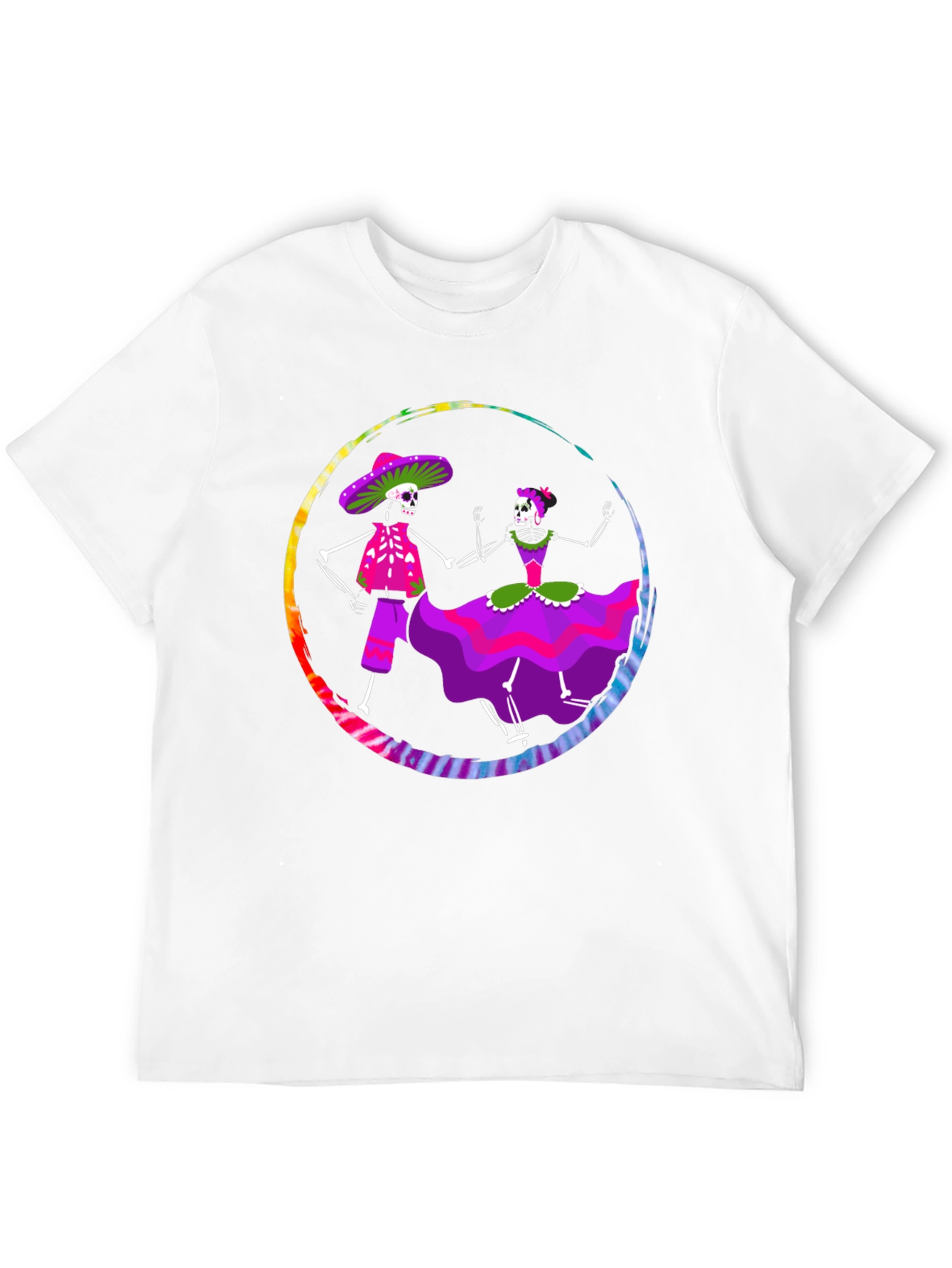 Day of the Dead Skeleton Dance Graphic Tee