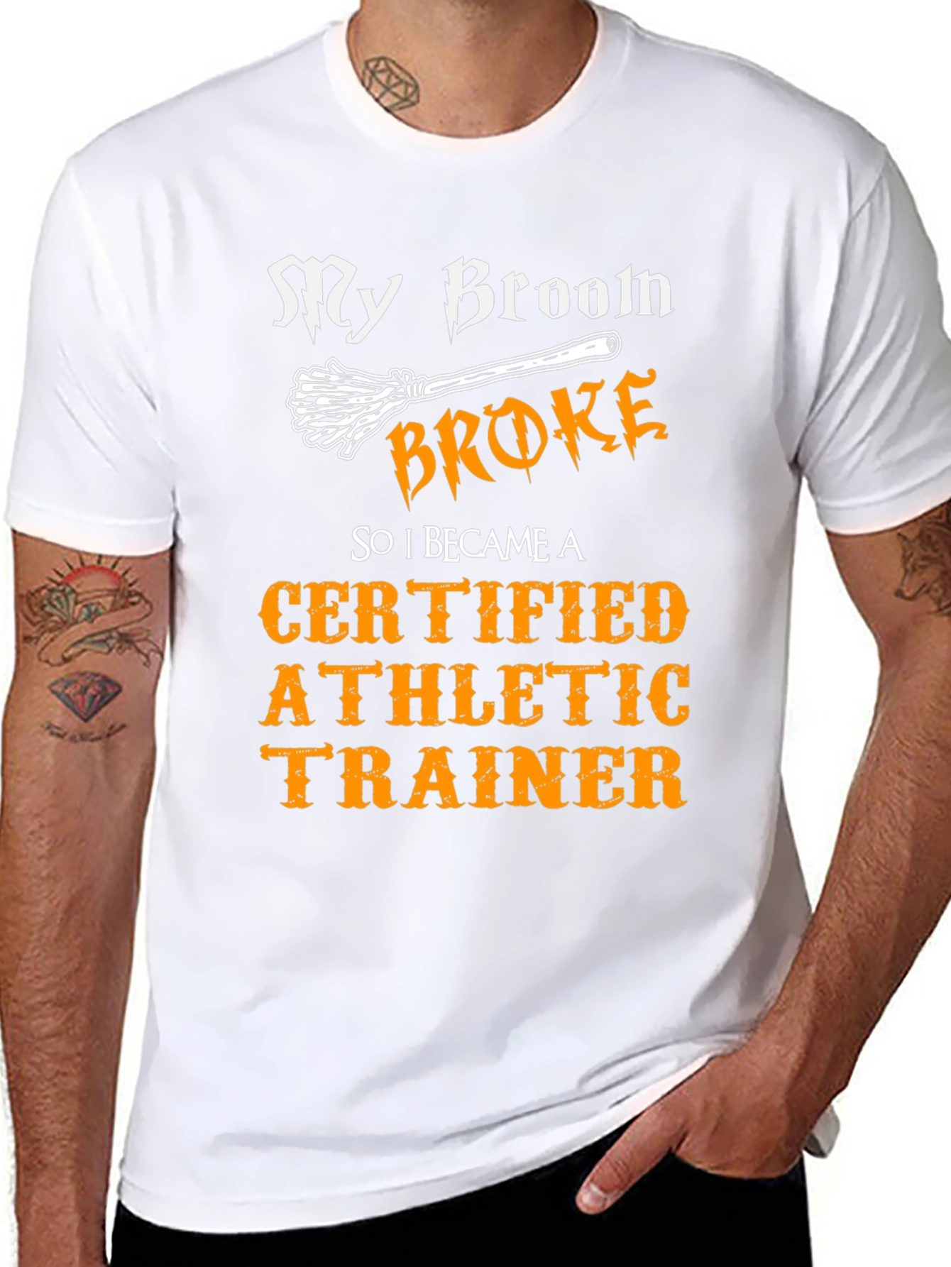 My Broom Broke Athletic Trainer T-Shirt