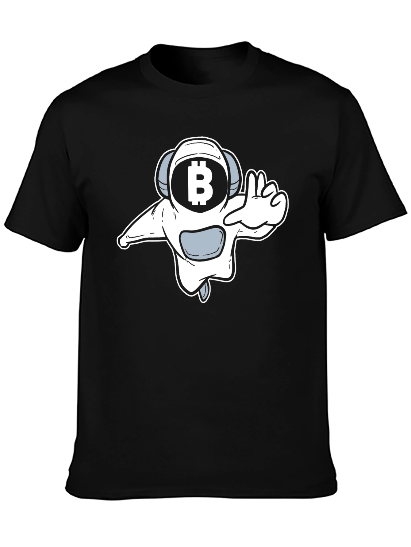 Bitcoin Astronaut Graphic Tee - Black