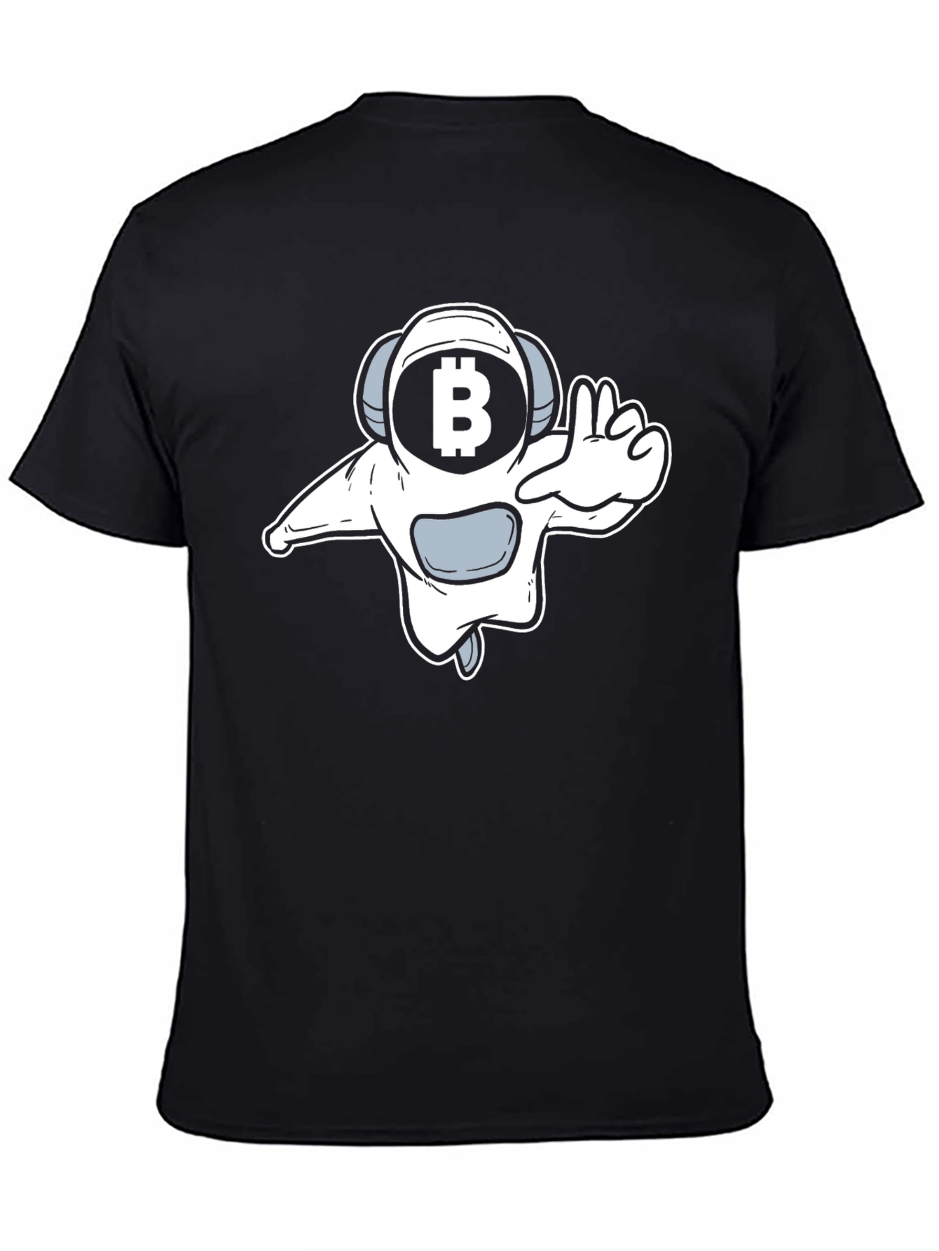 Bitcoin Astronaut Graphic Tee - Black