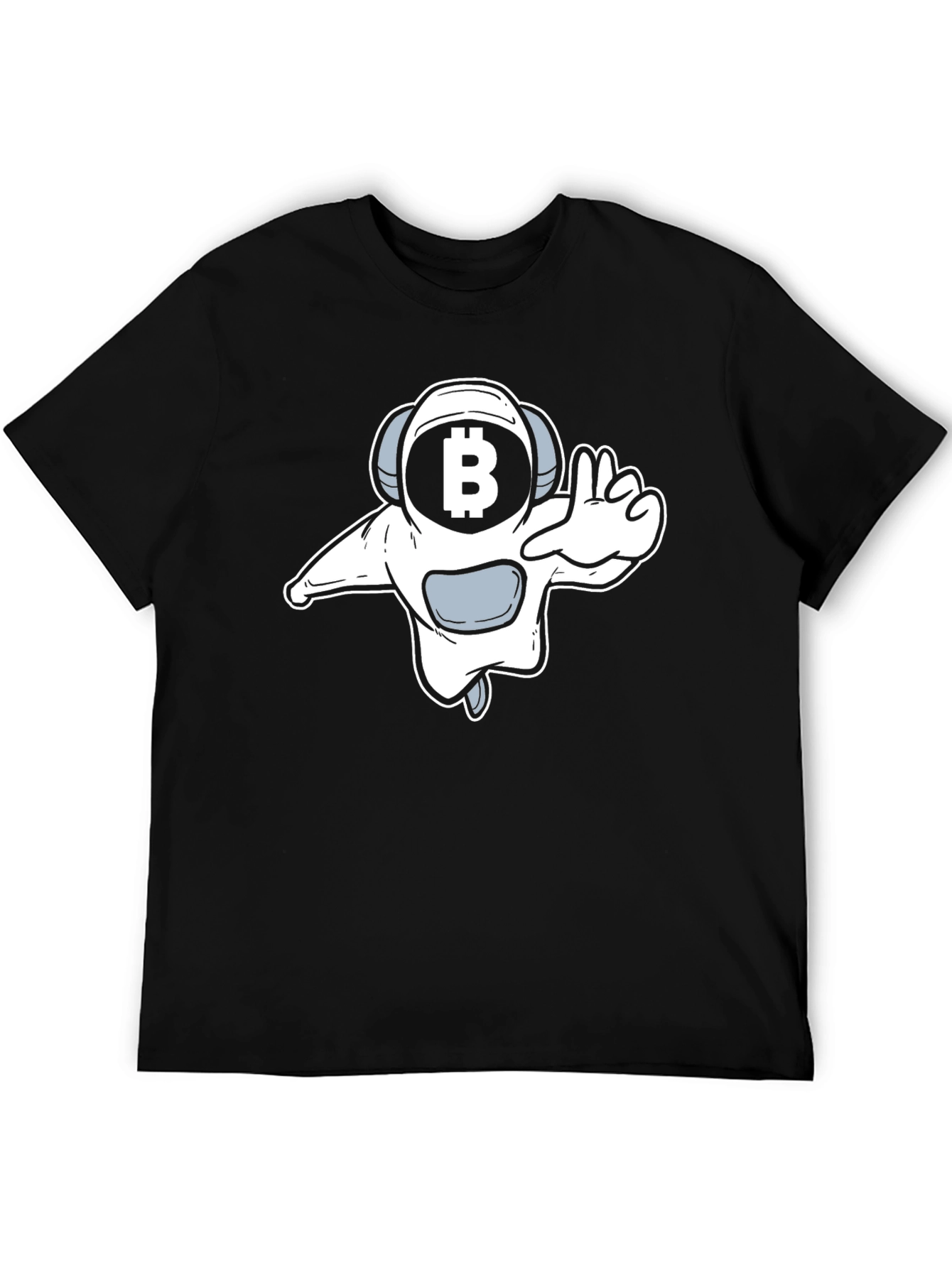 Bitcoin Astronaut Graphic Tee - Black