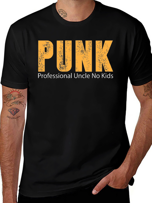 Punk Professional Uncle No Kids Graphic T-Shirt
