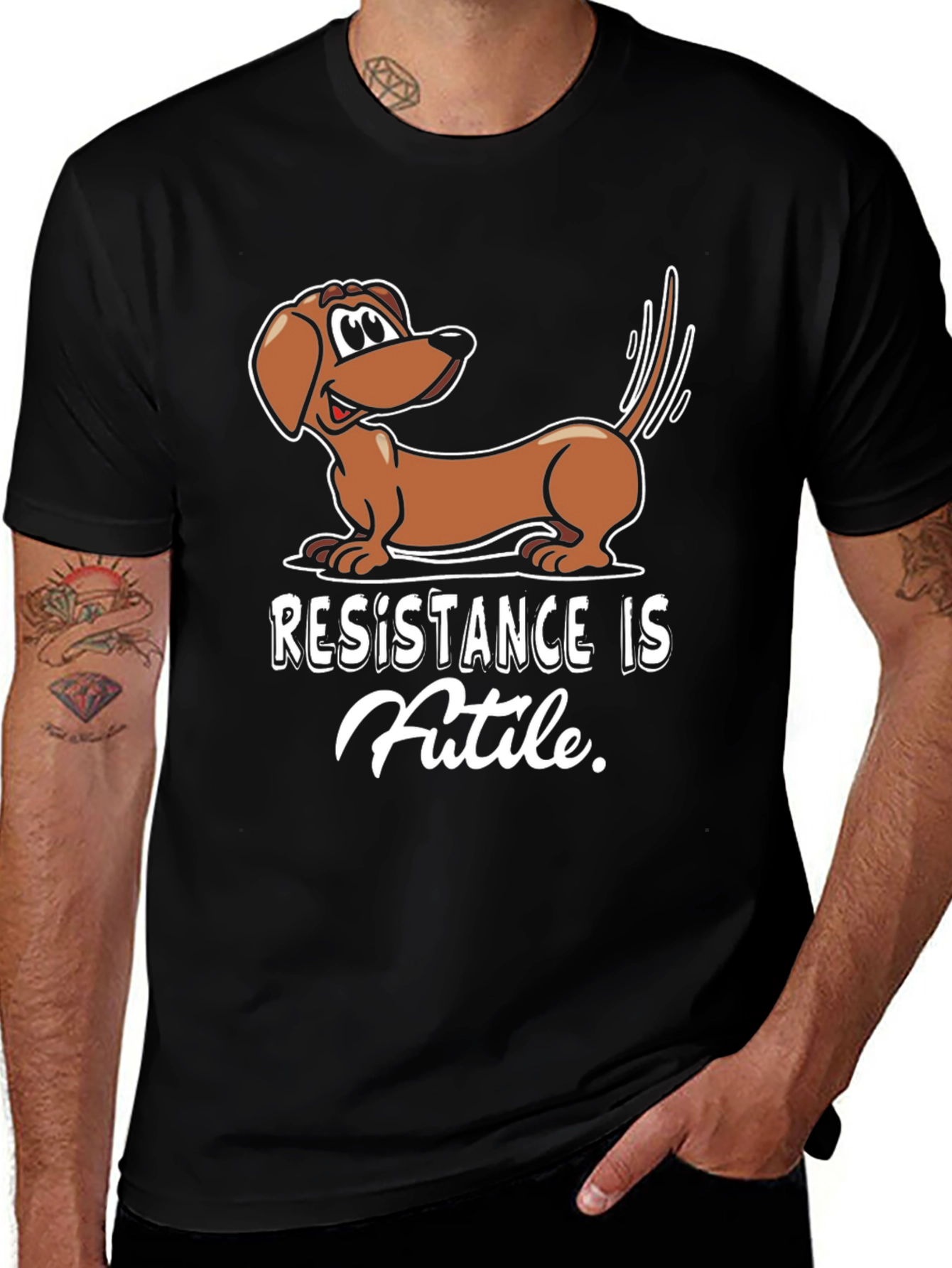 Resistance Is Futile Dachshund T-Shirt