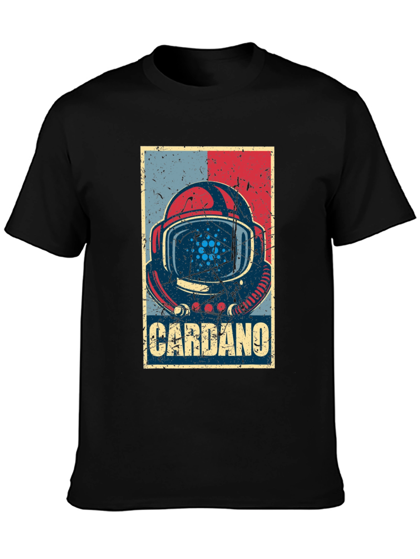 Cardano Crypto Astronaut Graphic T-Shirt