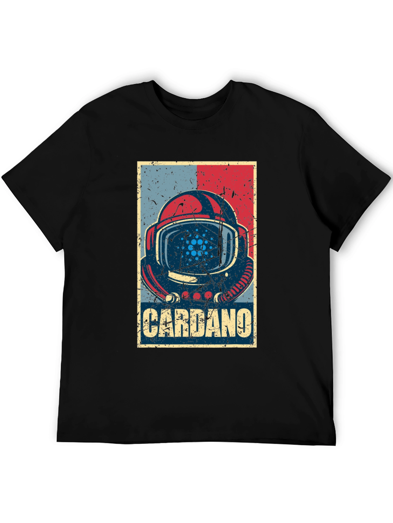 Cardano Crypto Astronaut Graphic T-Shirt