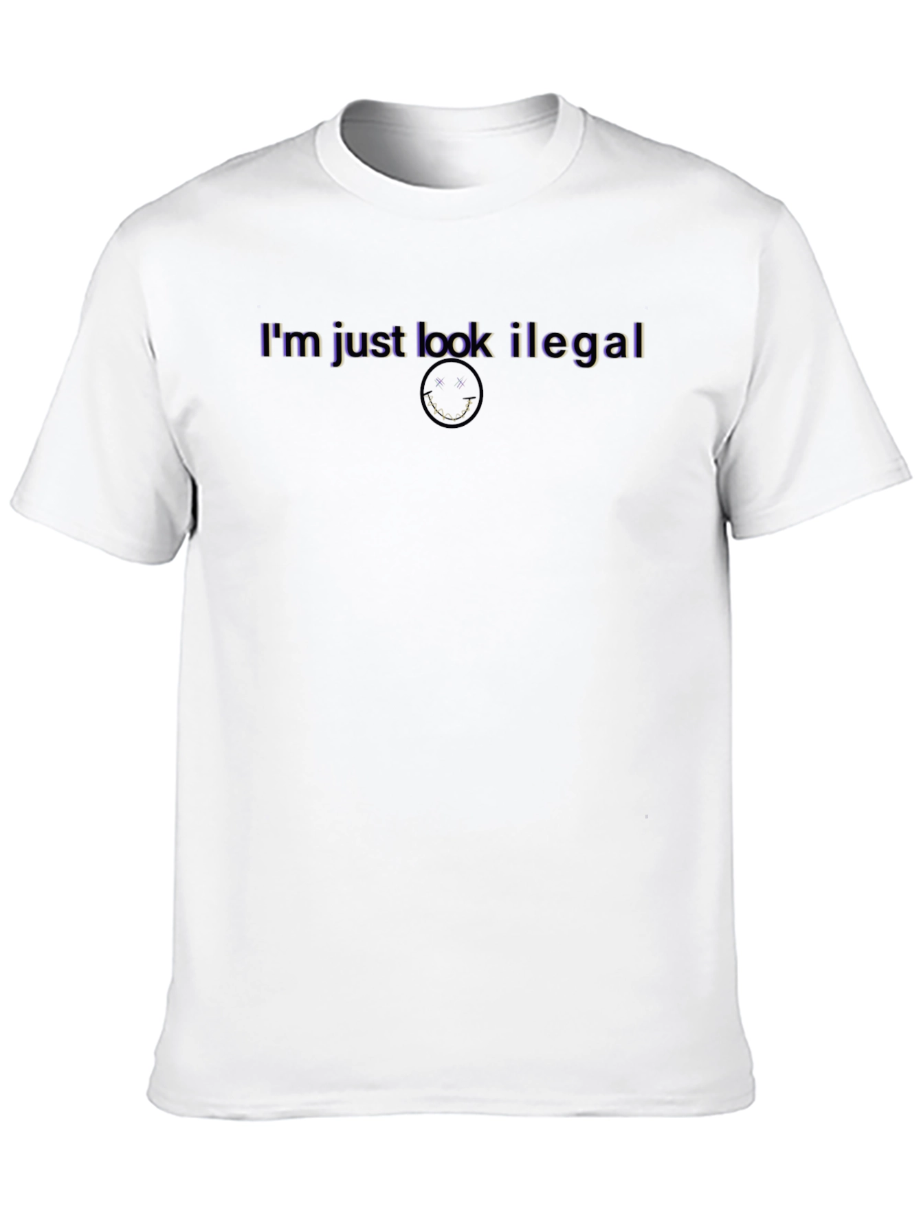 Im Just Look Illegal Black Graphic Tee
