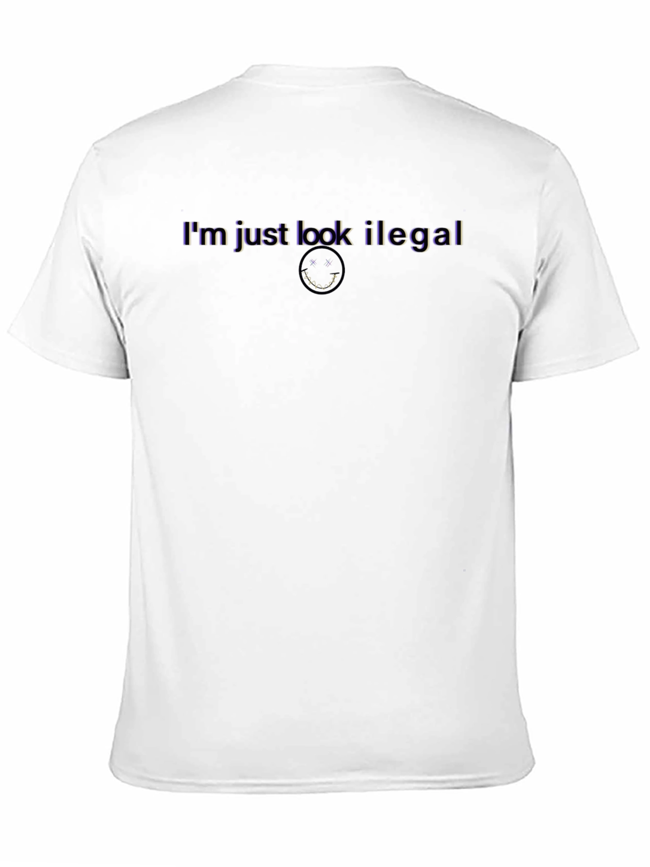Im Just Look Illegal Black Graphic Tee