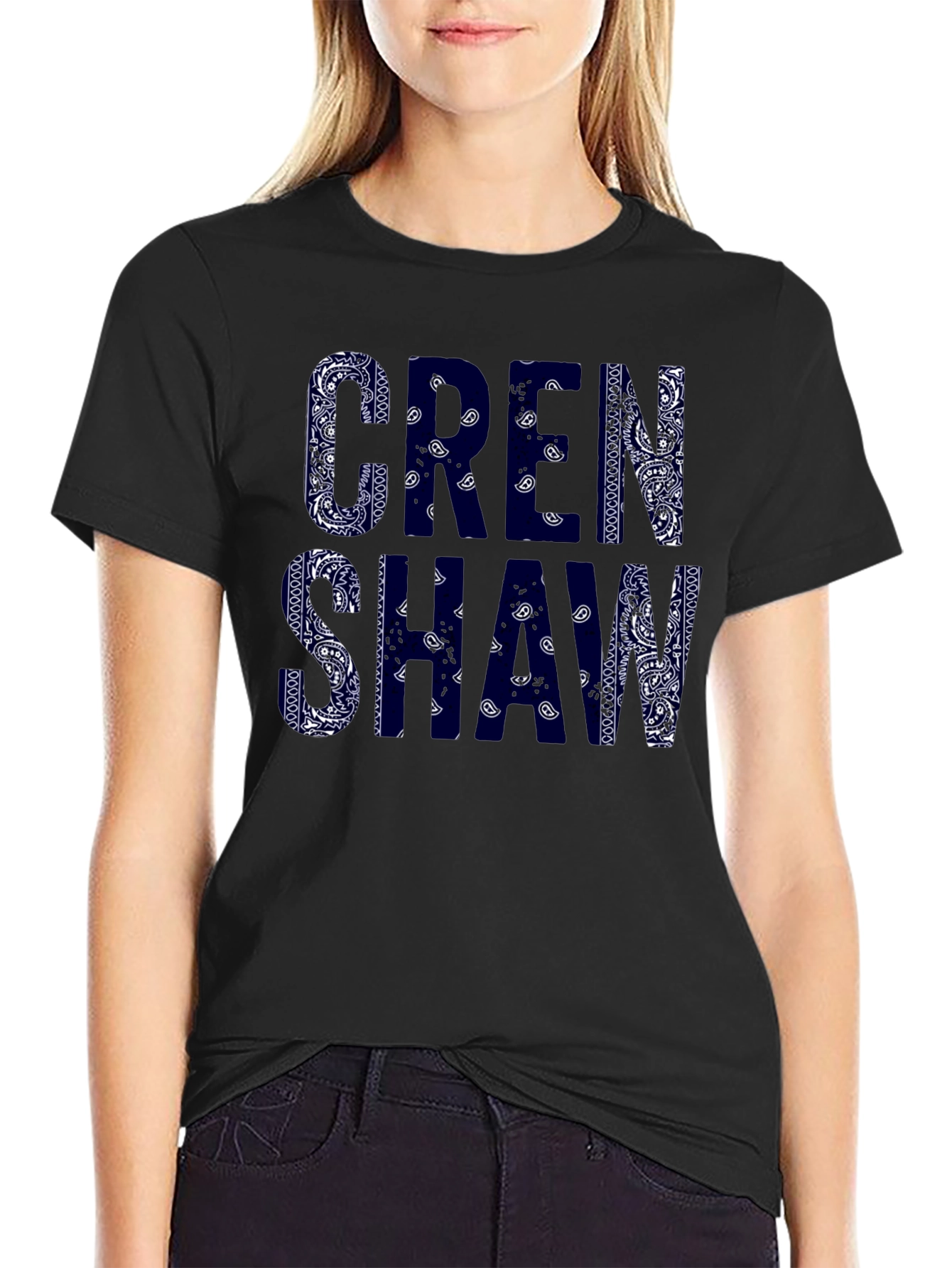 Crenshaw Bandana Print Graphic T-Shirt