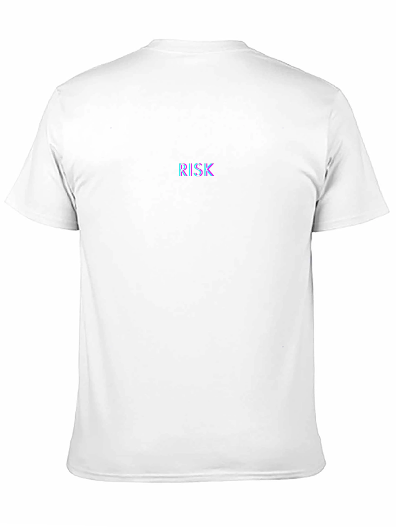 RISK Text Glitch Black T-Shirt