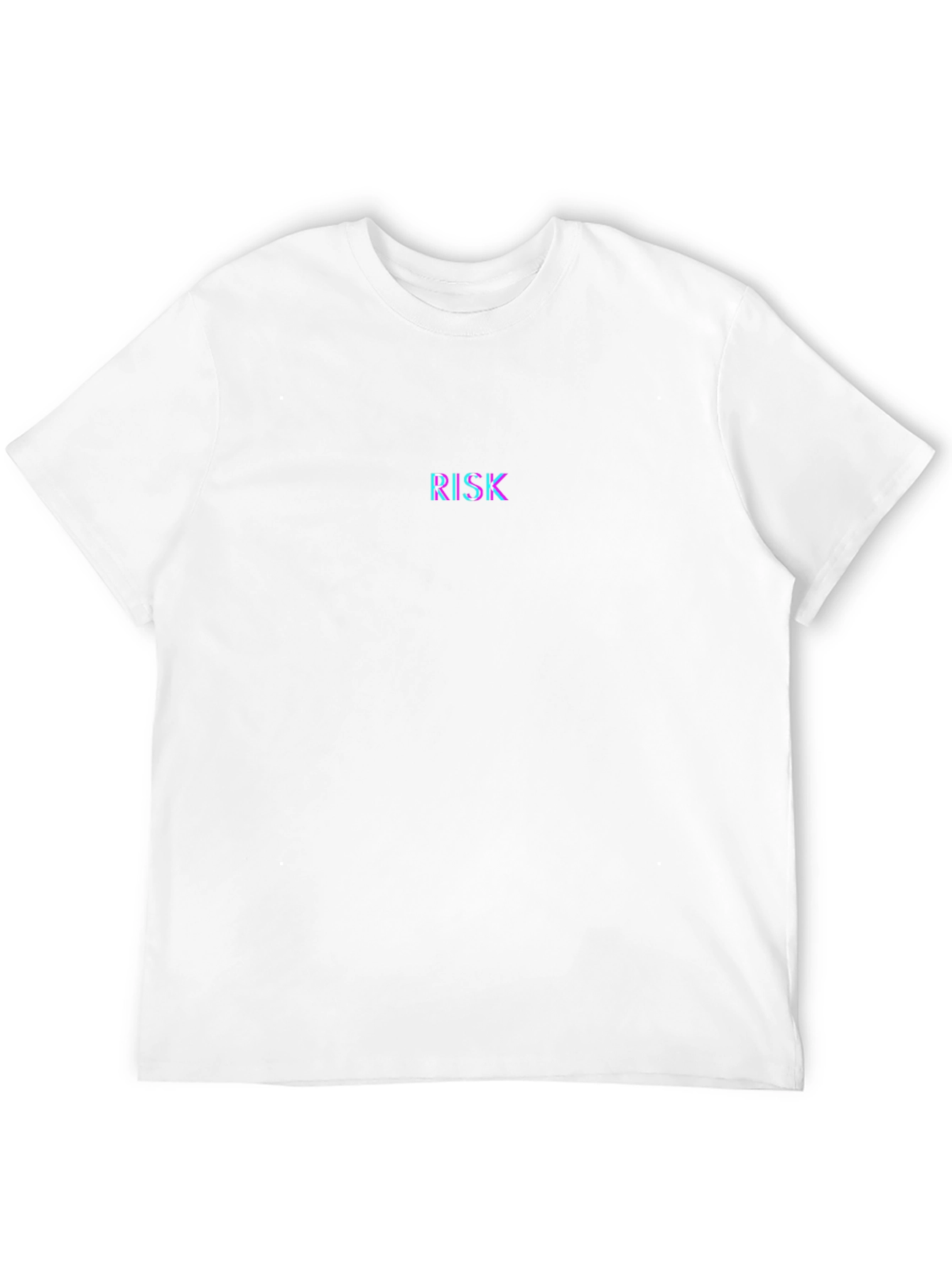 RISK Text Glitch Black T-Shirt