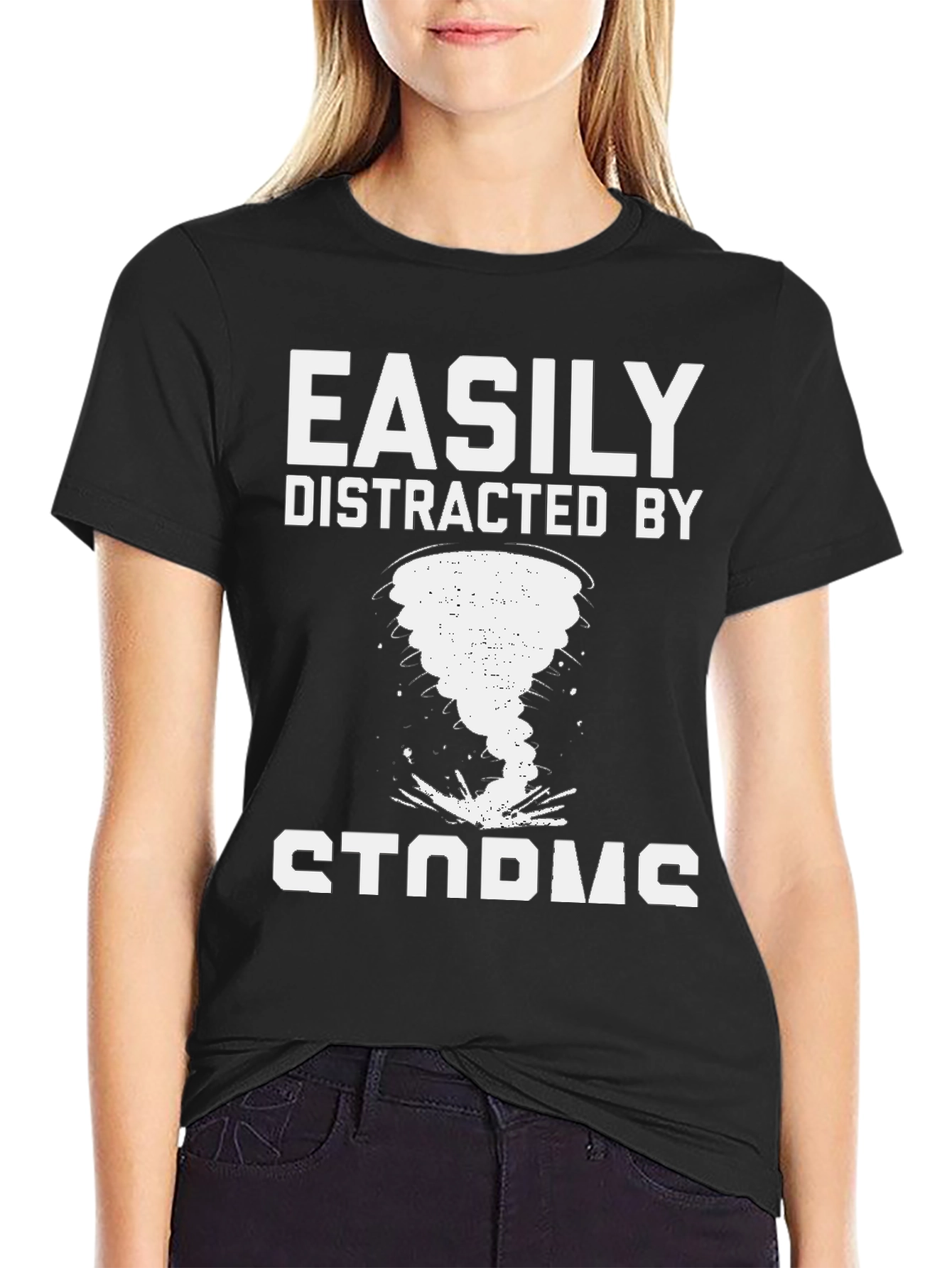 Easily Distracted By Storms Graphic T-Shirt
