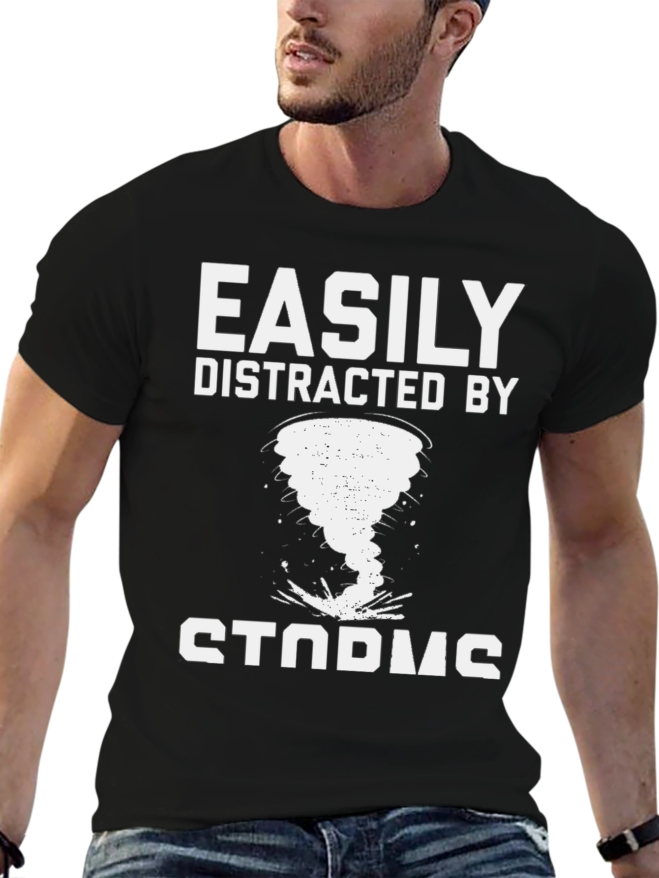 Easily Distracted By Storms Graphic T-Shirt