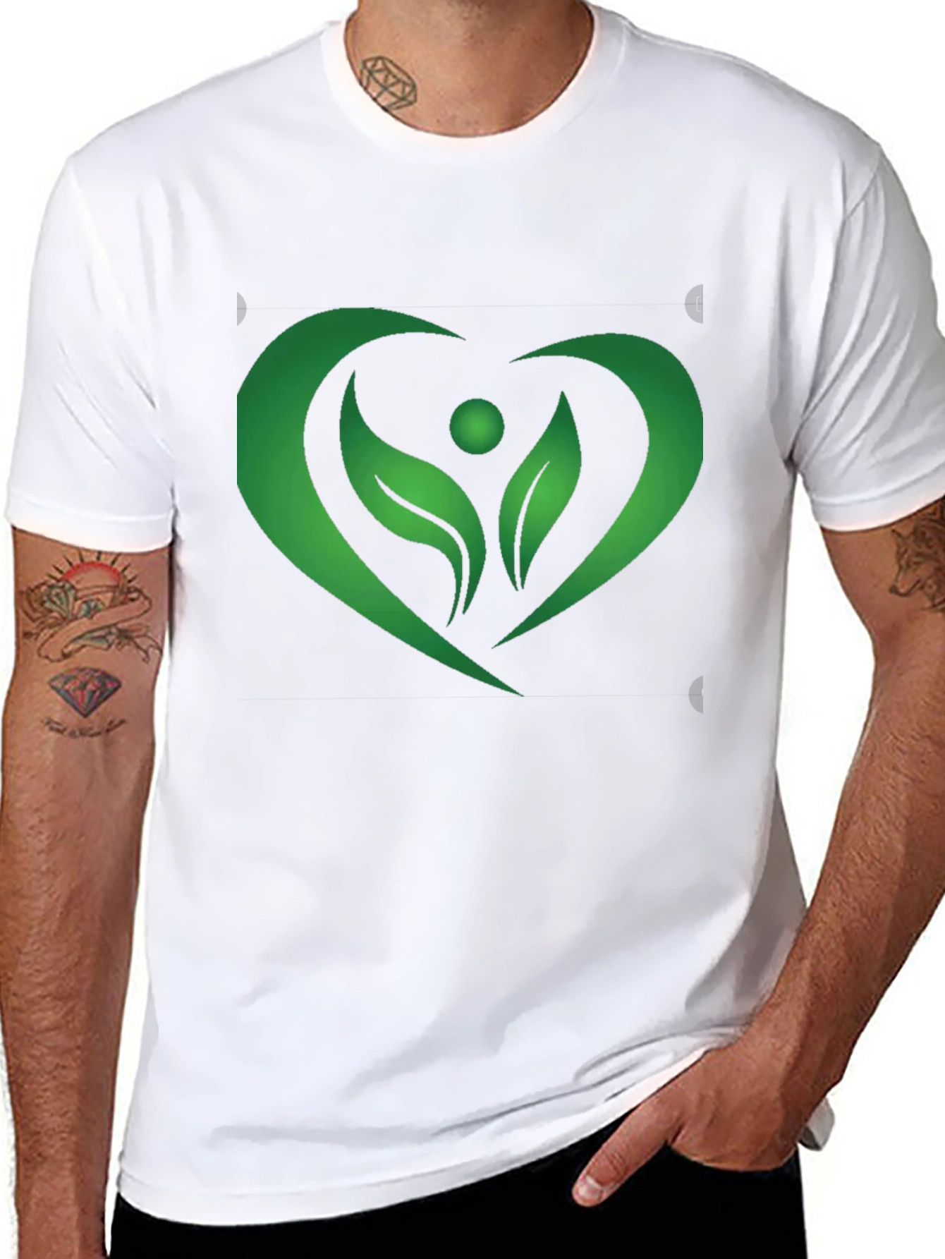 Nature Heart T-Shirt - Eco-Friendly Style