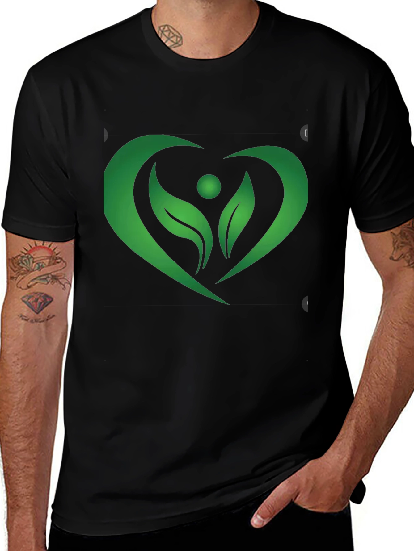 Nature Heart T-Shirt - Eco-Friendly Style