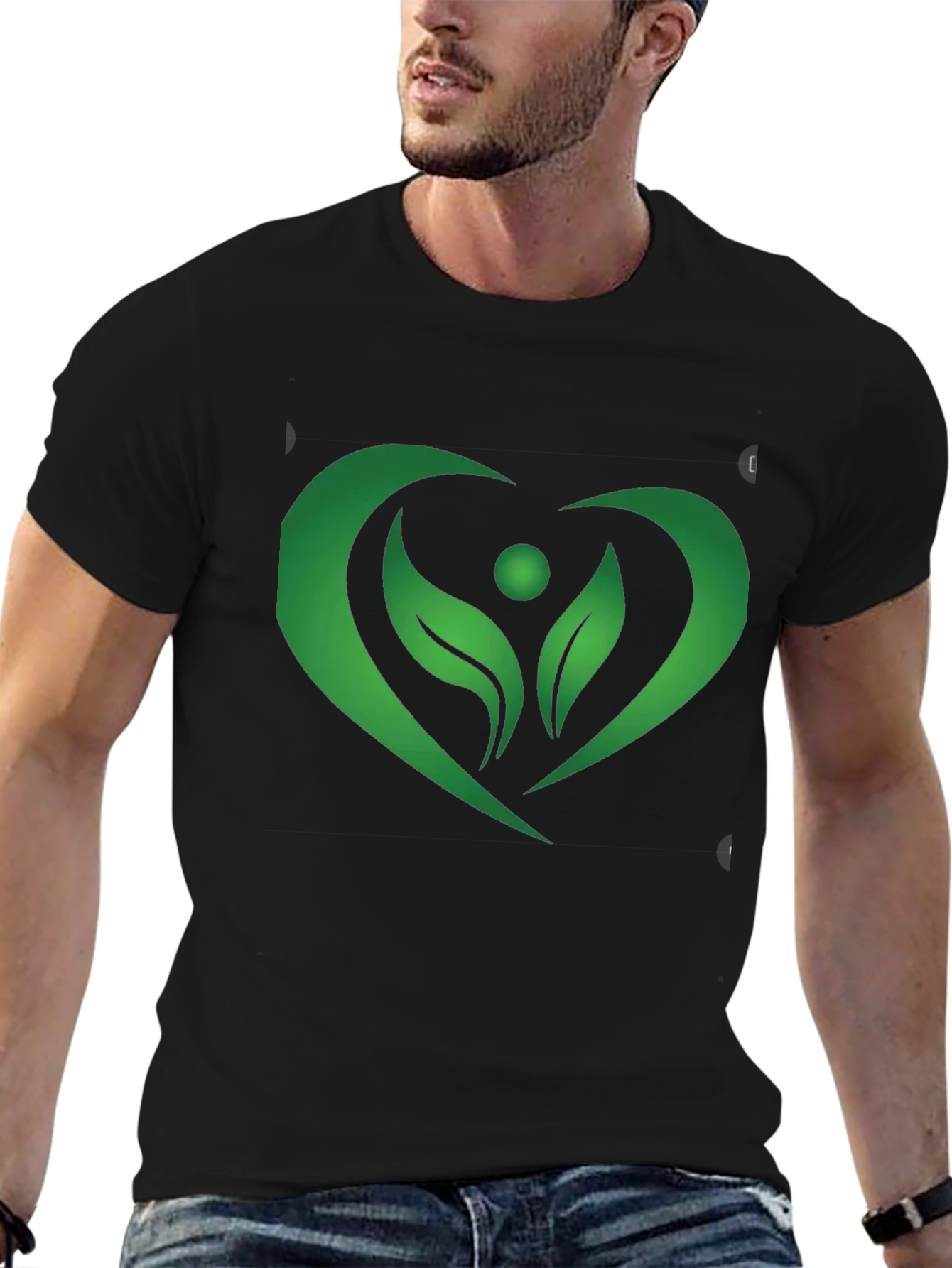 Nature Heart T-Shirt - Eco-Friendly Style
