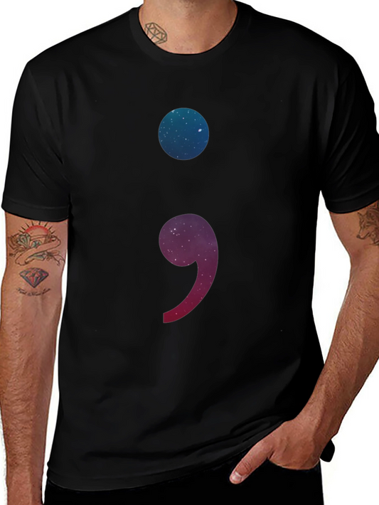 Galaxy Semicolon Graphic Tee