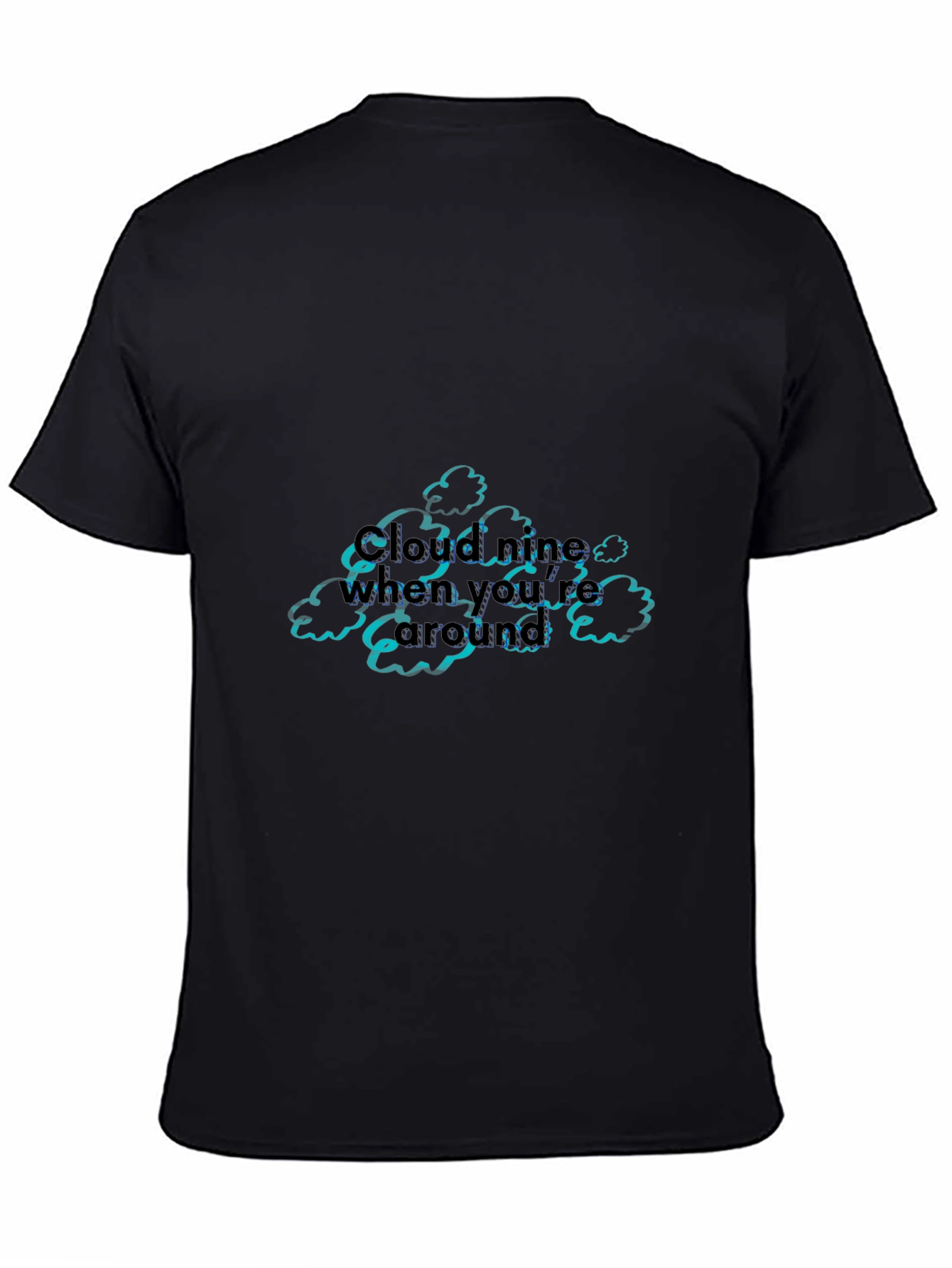 Cloud Nine Graphic Tee - Mens Black T-Shirt