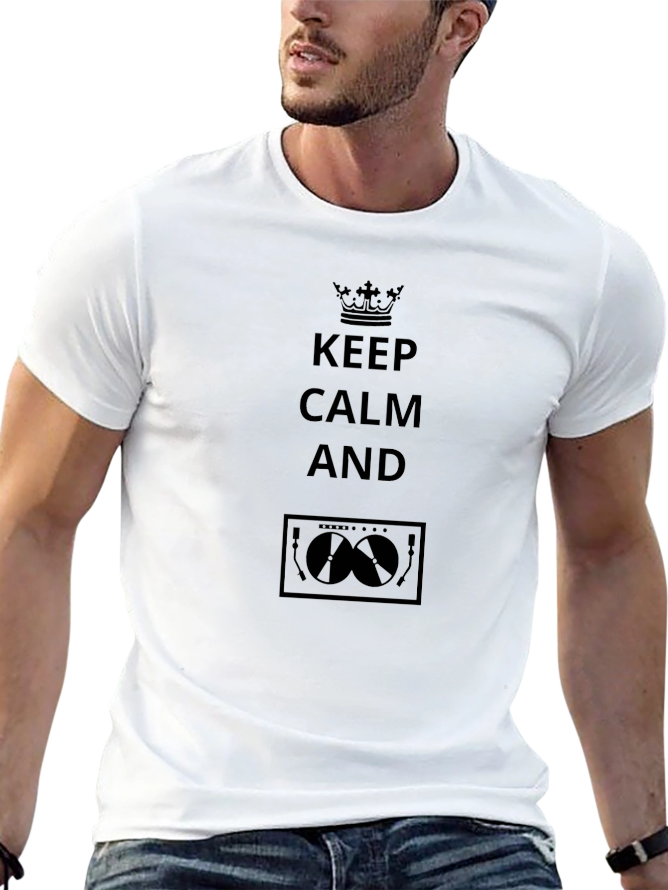 Keep Calm Drummer T-Shirt - Cool Musician Tee