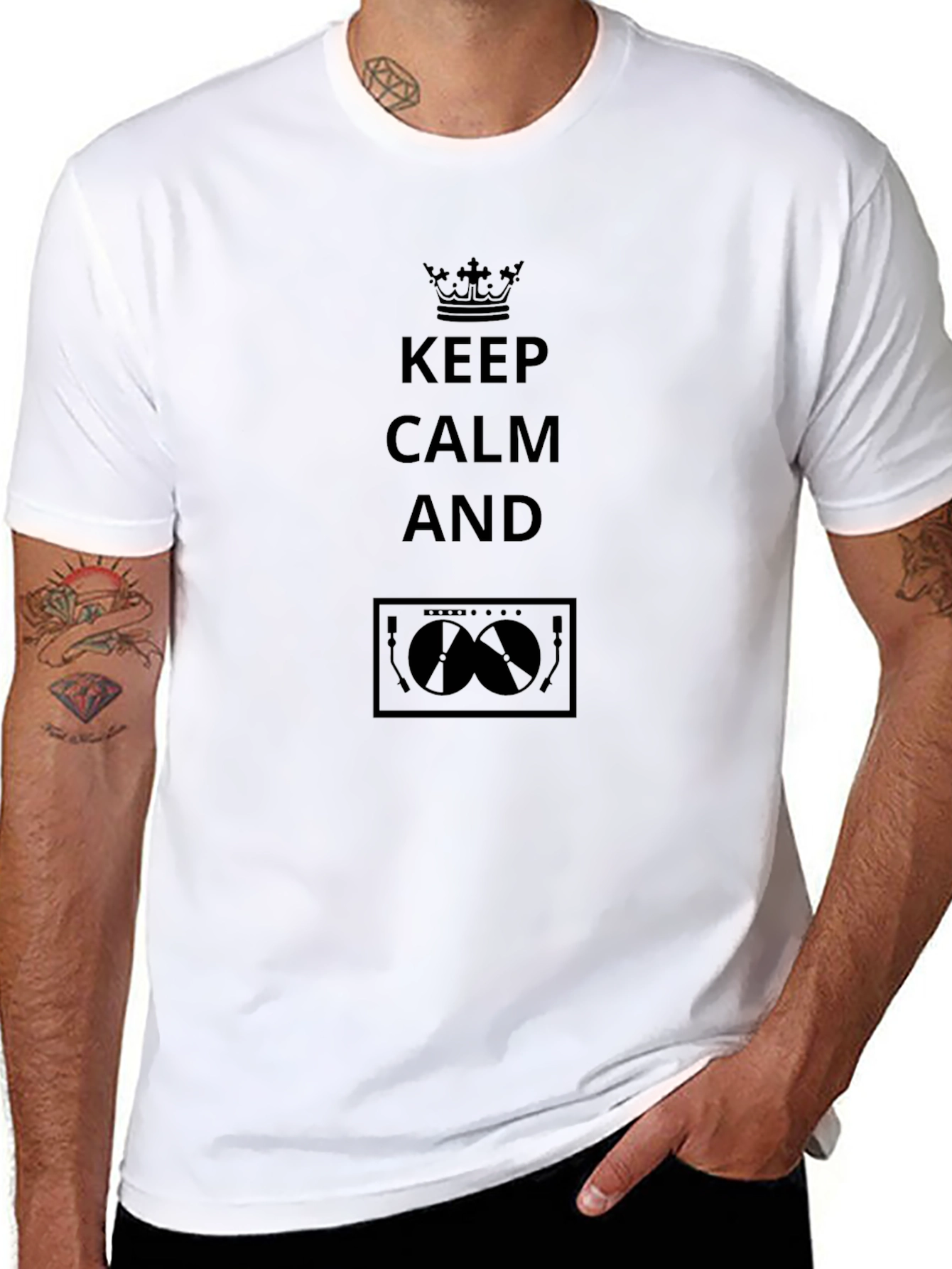 Keep Calm Drummer T-Shirt - Cool Musician Tee