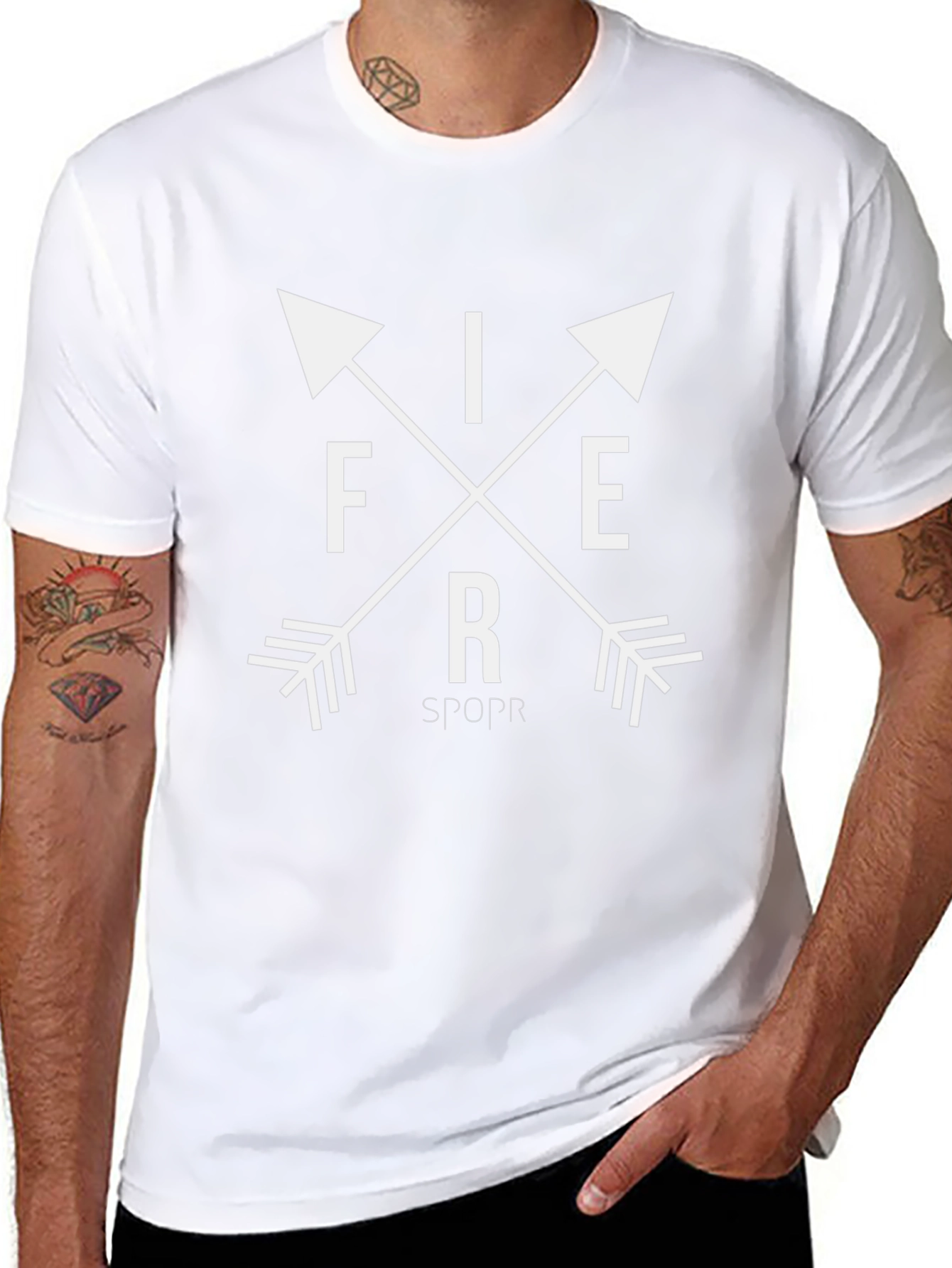 Fierce Arrow Graphic Black T-Shirt
