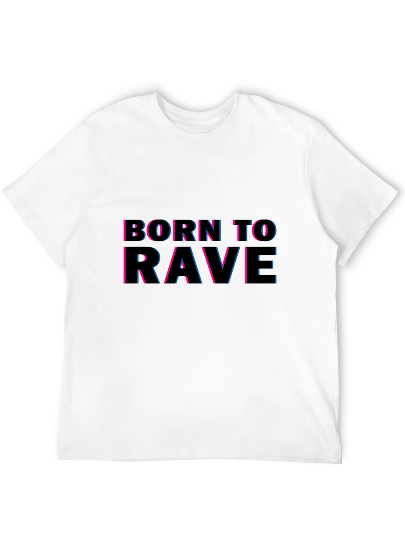Born To Rave Graphic T-Shirt - Black