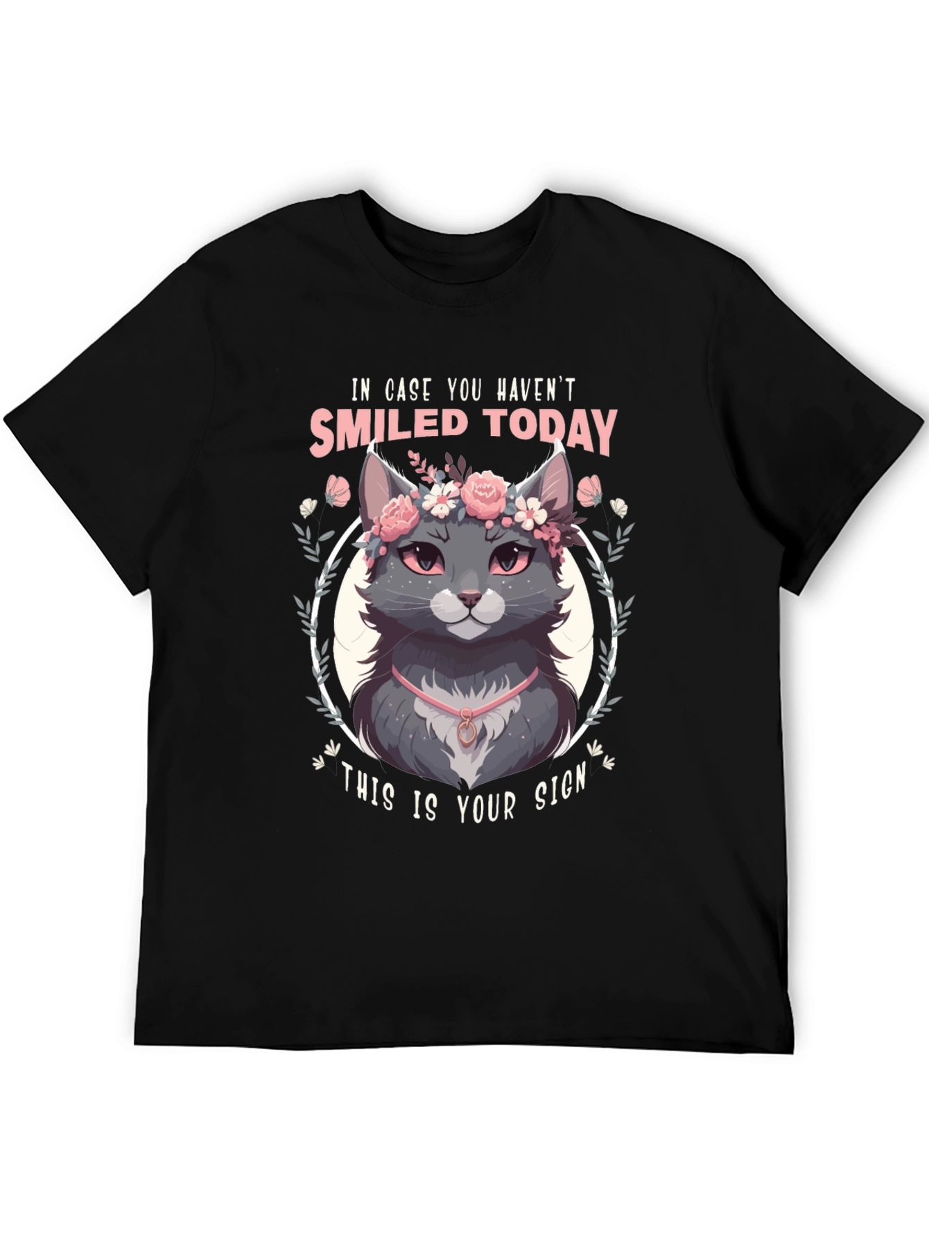 Smiled Today Cat T-Shirt - Soft & Stylish