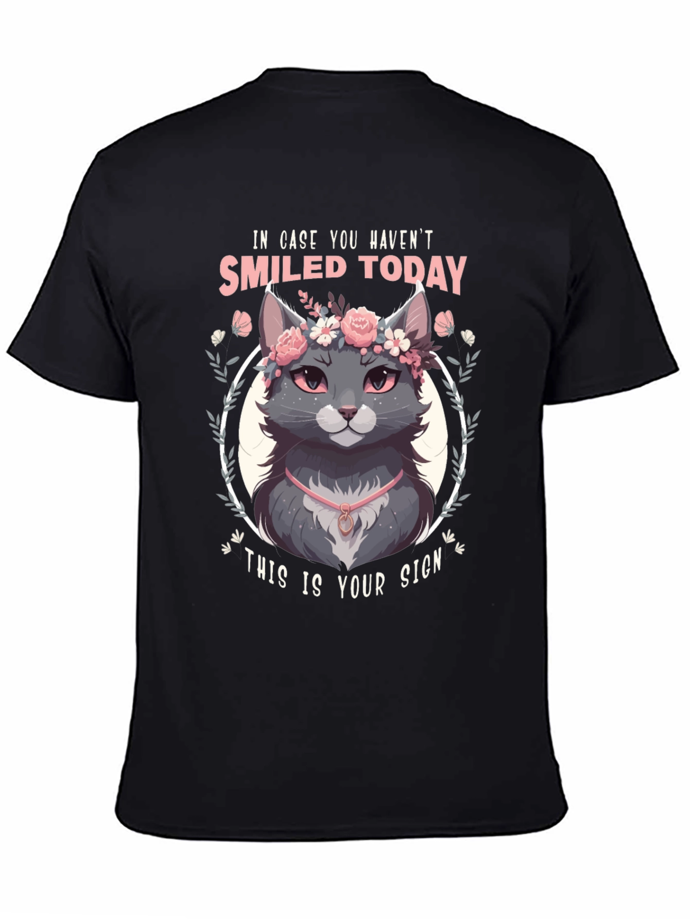 Smiled Today Cat T-Shirt - Soft & Stylish