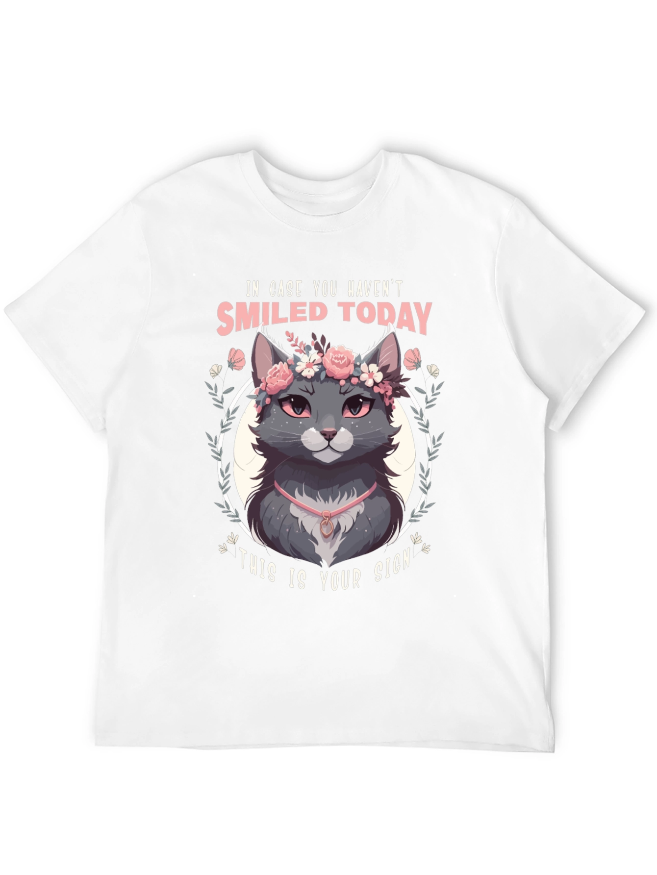 Smiled Today Cat T-Shirt - Soft & Stylish