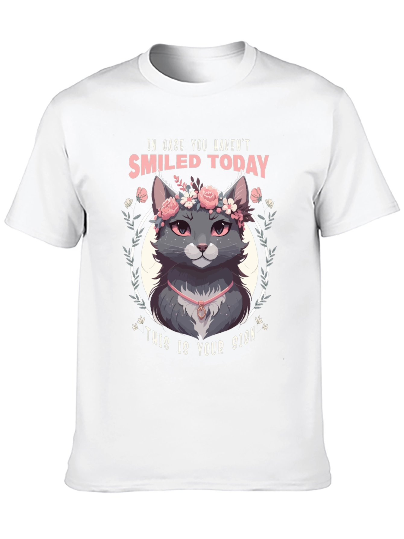 Smiled Today Cat T-Shirt - Soft & Stylish