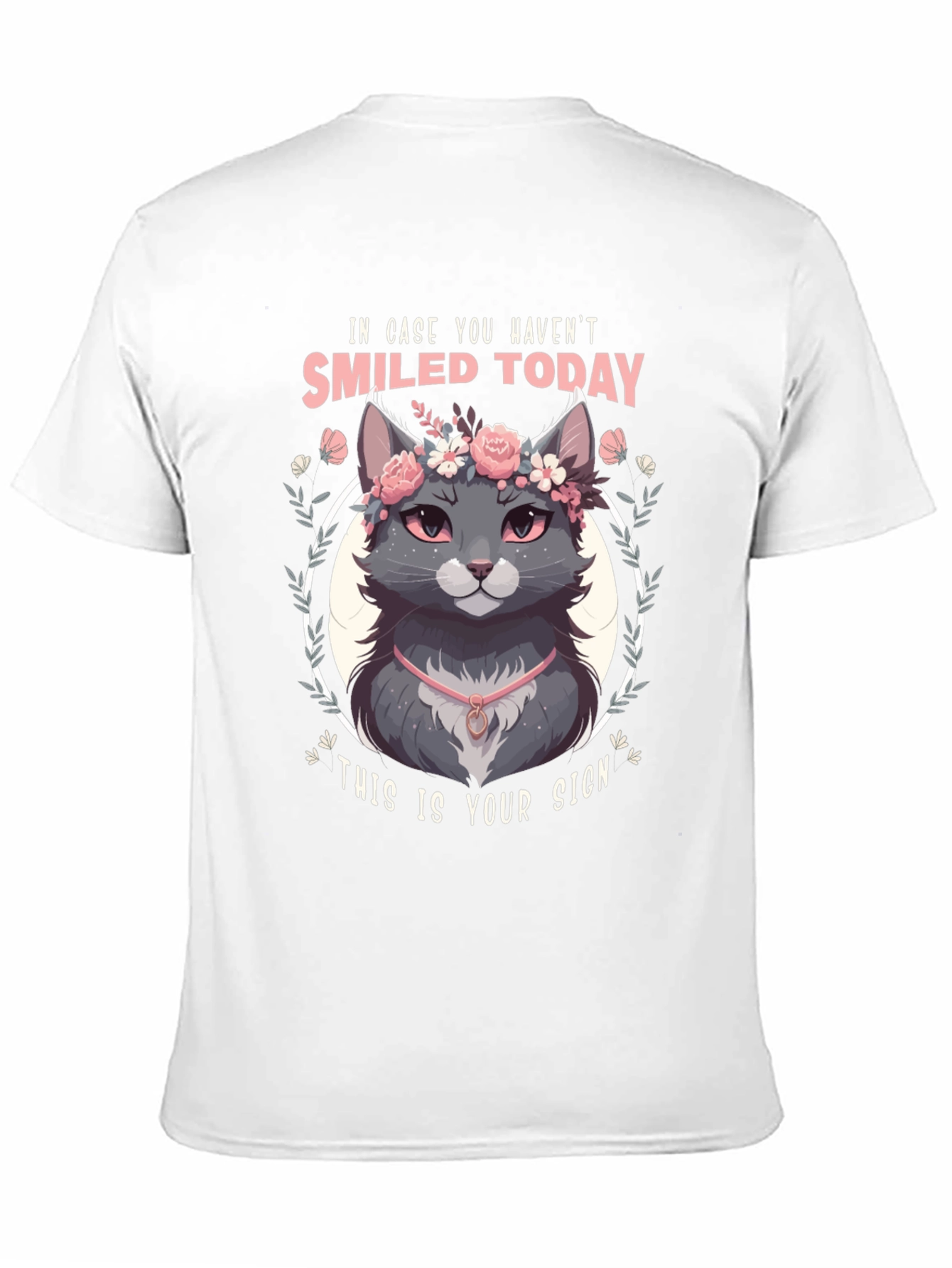 Smiled Today Cat T-Shirt - Soft & Stylish