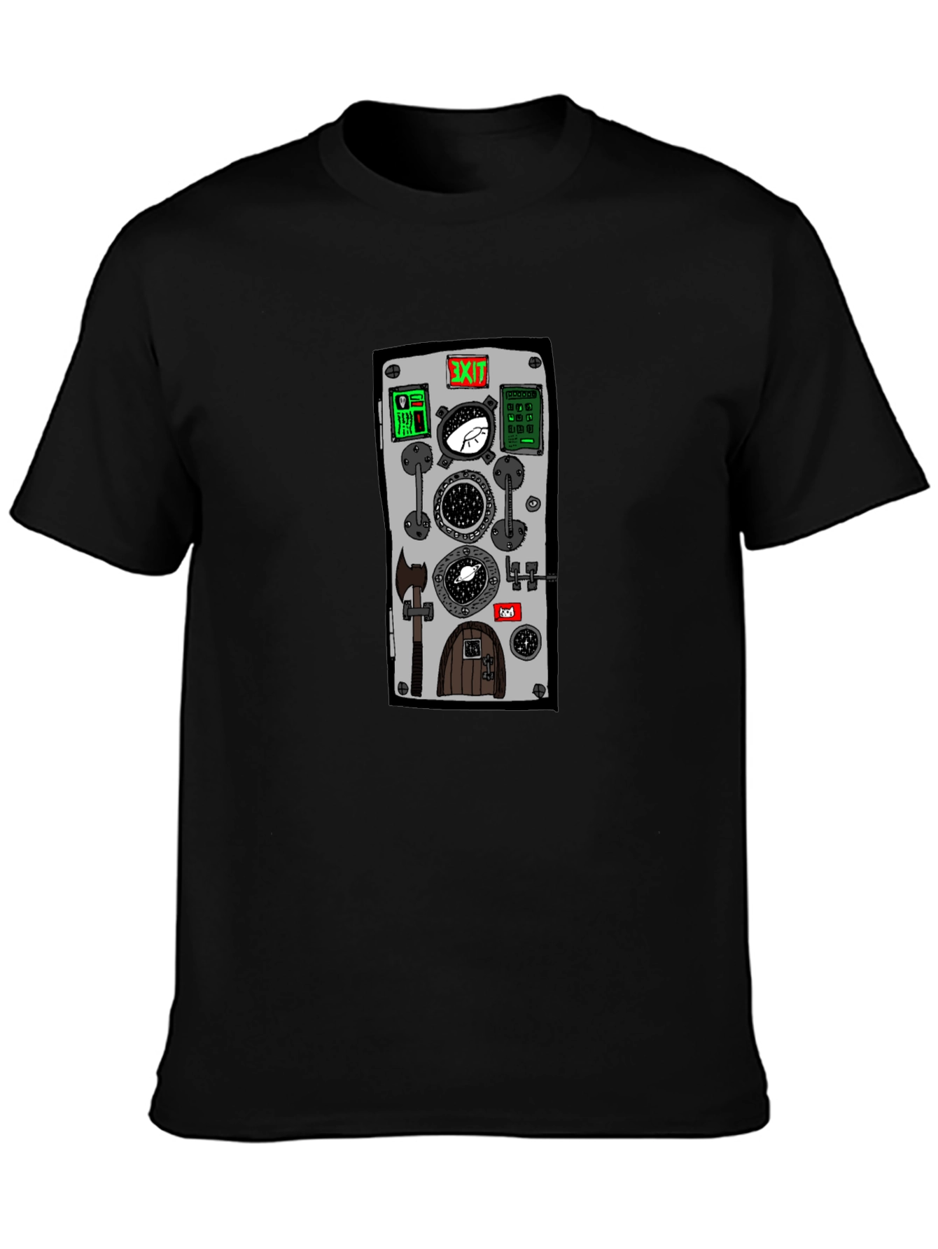 Unique Portal Door Graphic T-Shirt