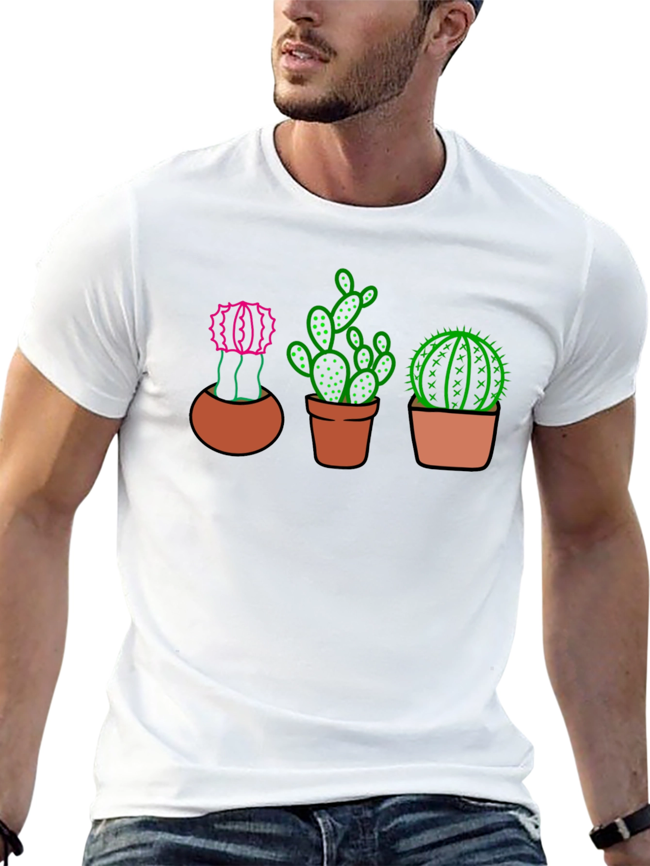 Cactus Graphic Print T-Shirt - Modern Tee