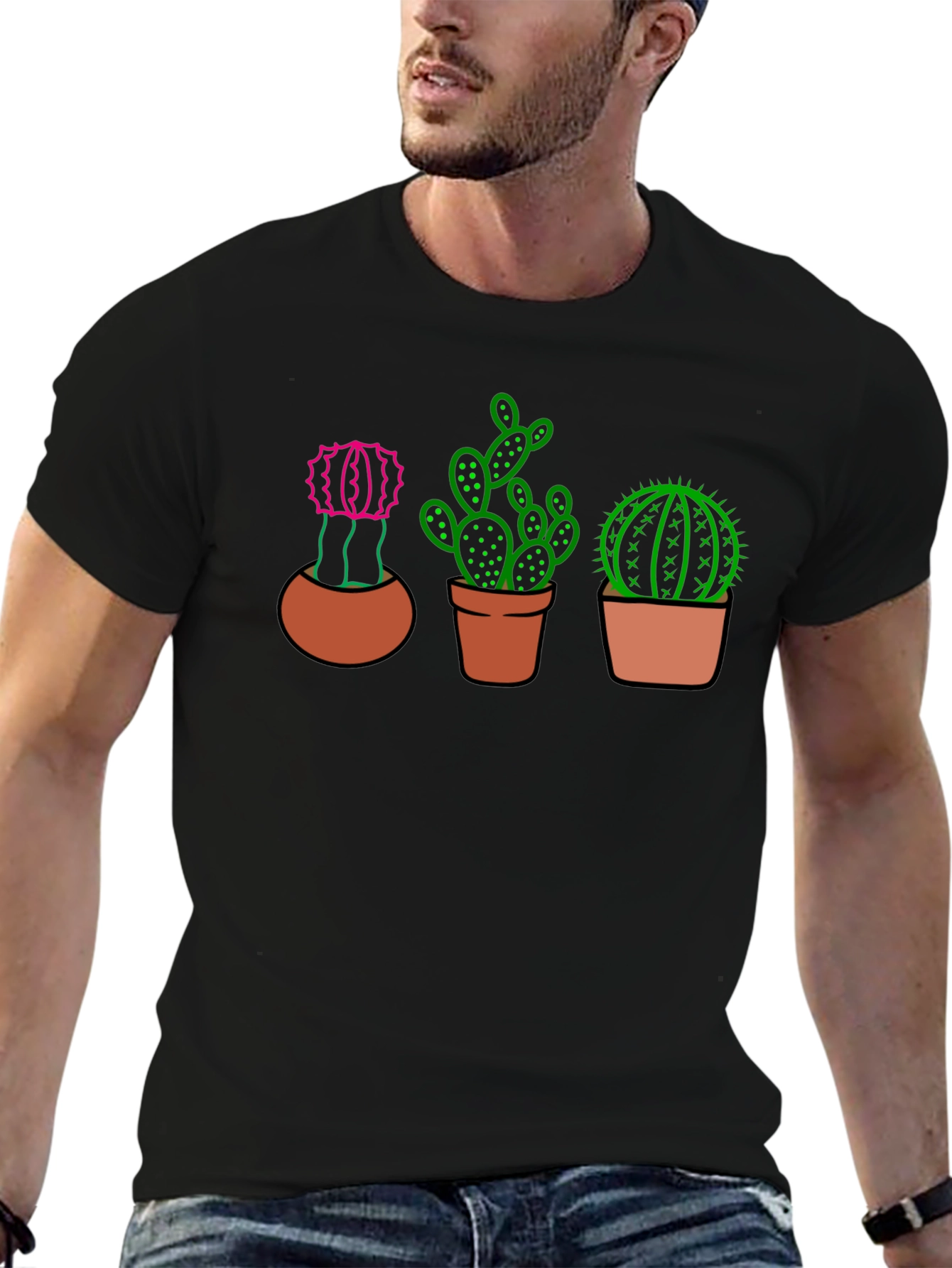 Cactus Graphic Print T-Shirt - Modern Tee