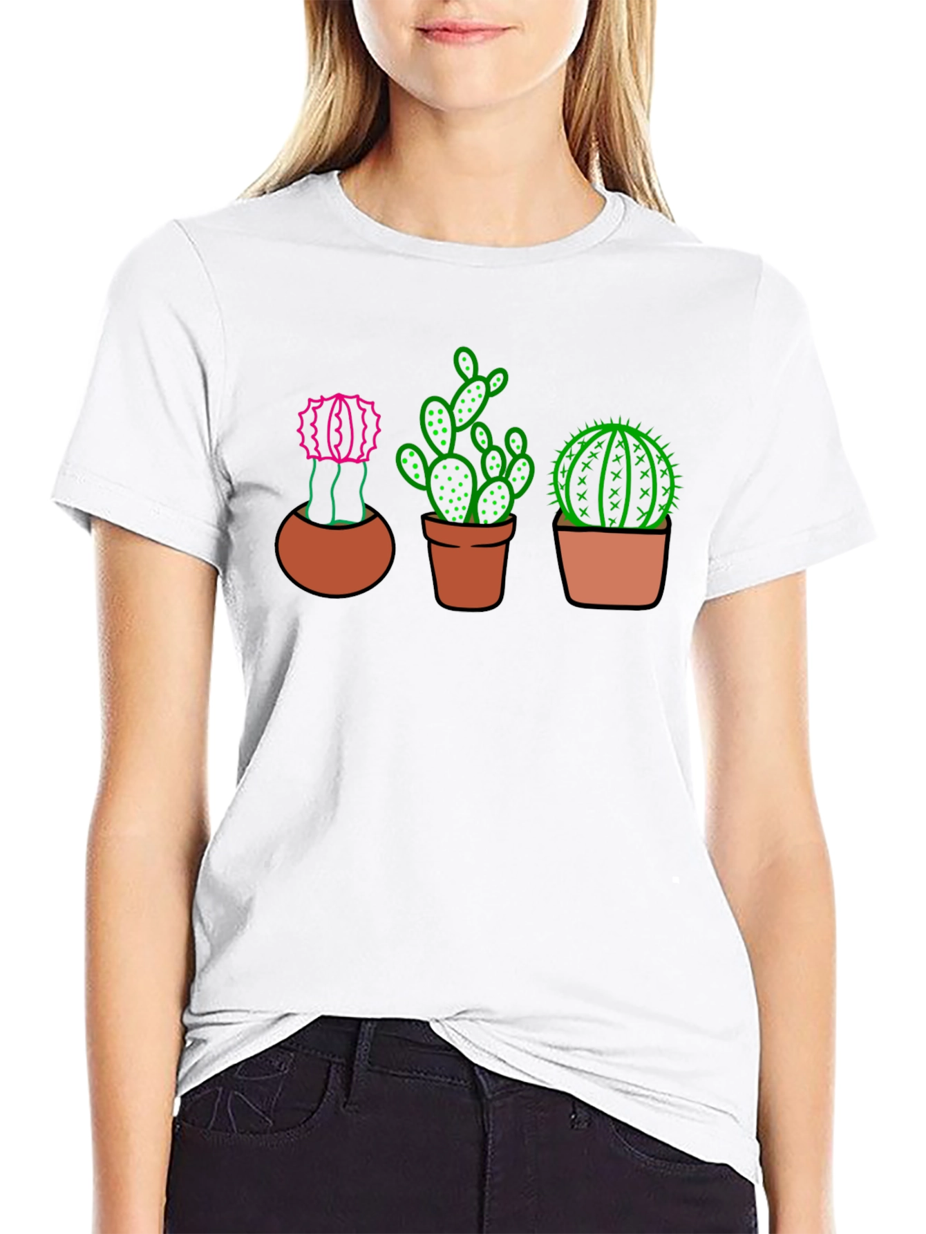 Cactus Graphic Print T-Shirt - Modern Tee