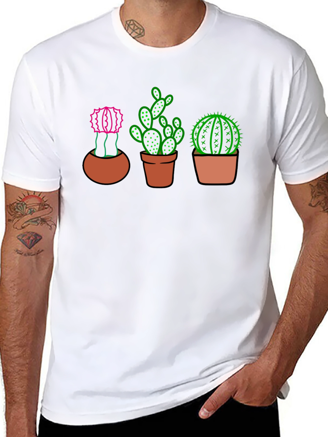 Cactus Graphic Print T-Shirt - Modern Tee