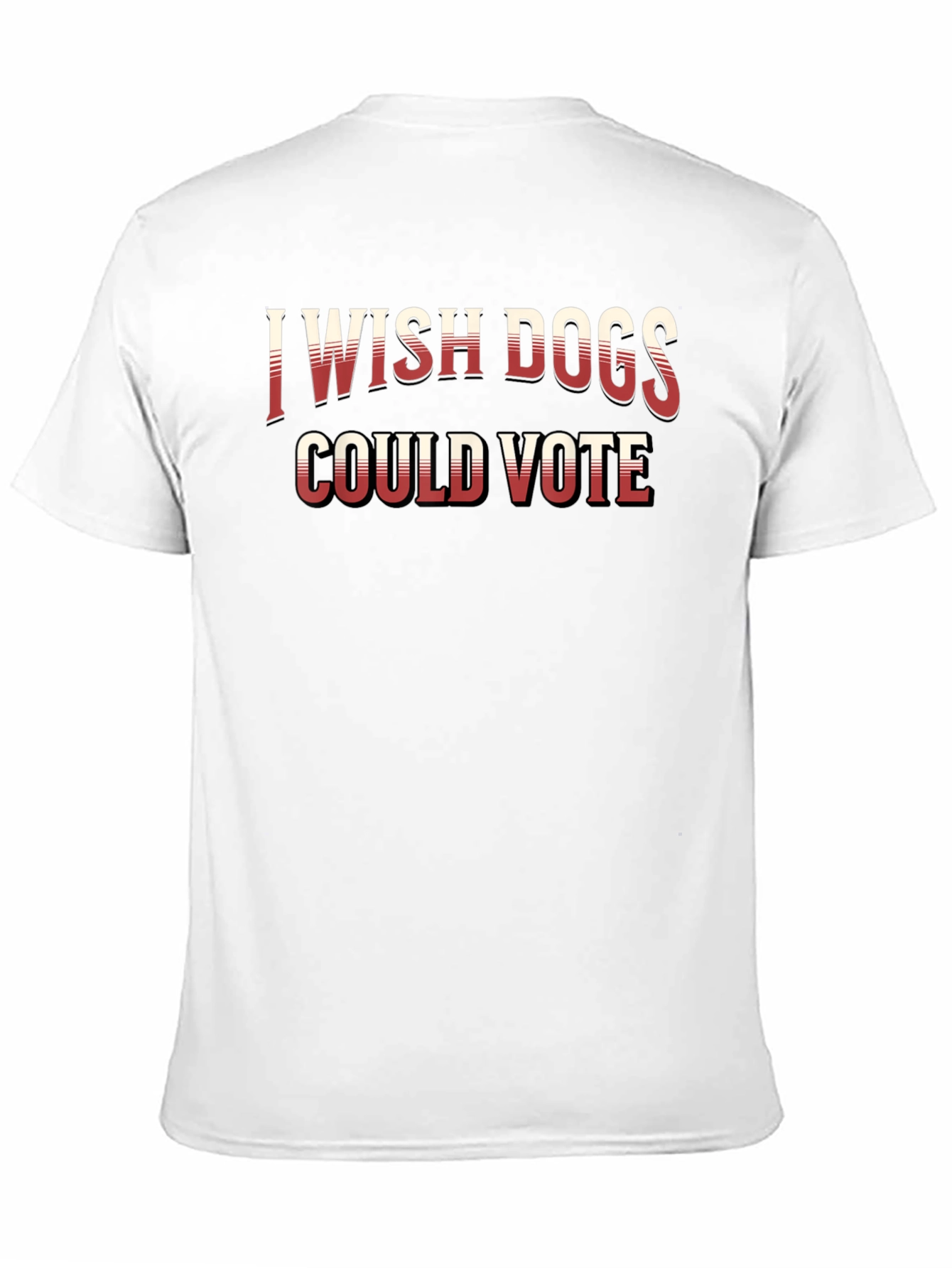 I Wish Dogs Could Vote Black Crew Neck T-Shirt