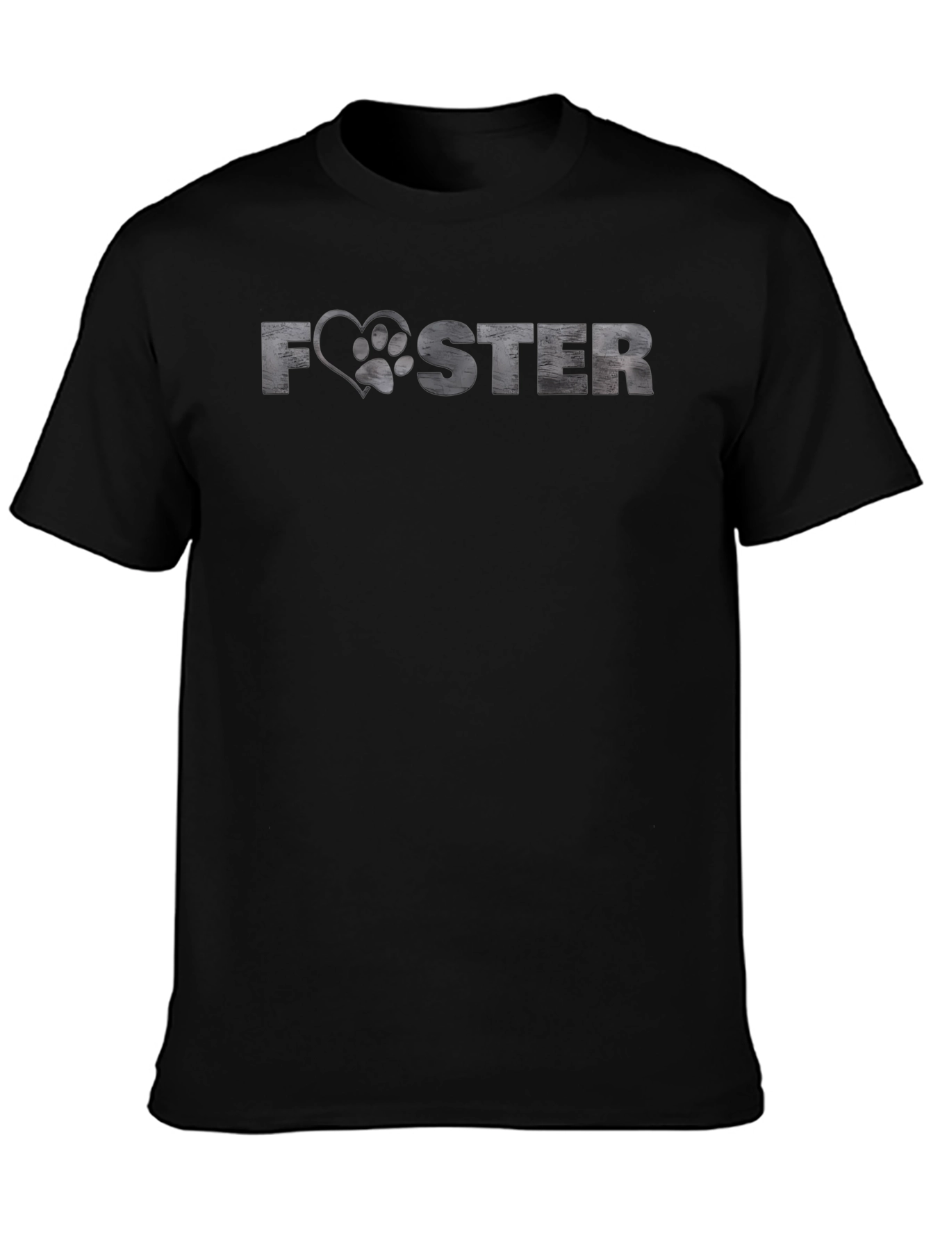 Foster Love: Dog Paw Heart Graphic T-Shirt