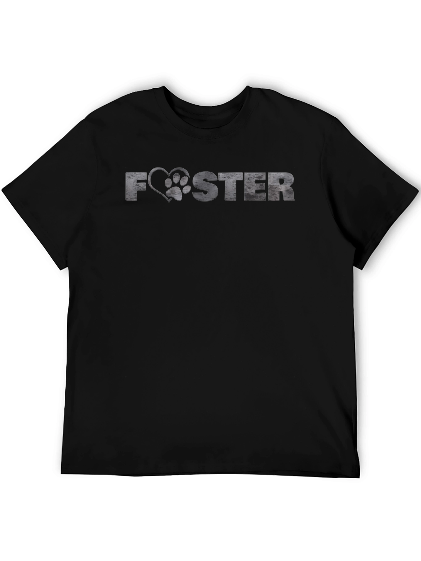 Foster Love: Dog Paw Heart Graphic T-Shirt