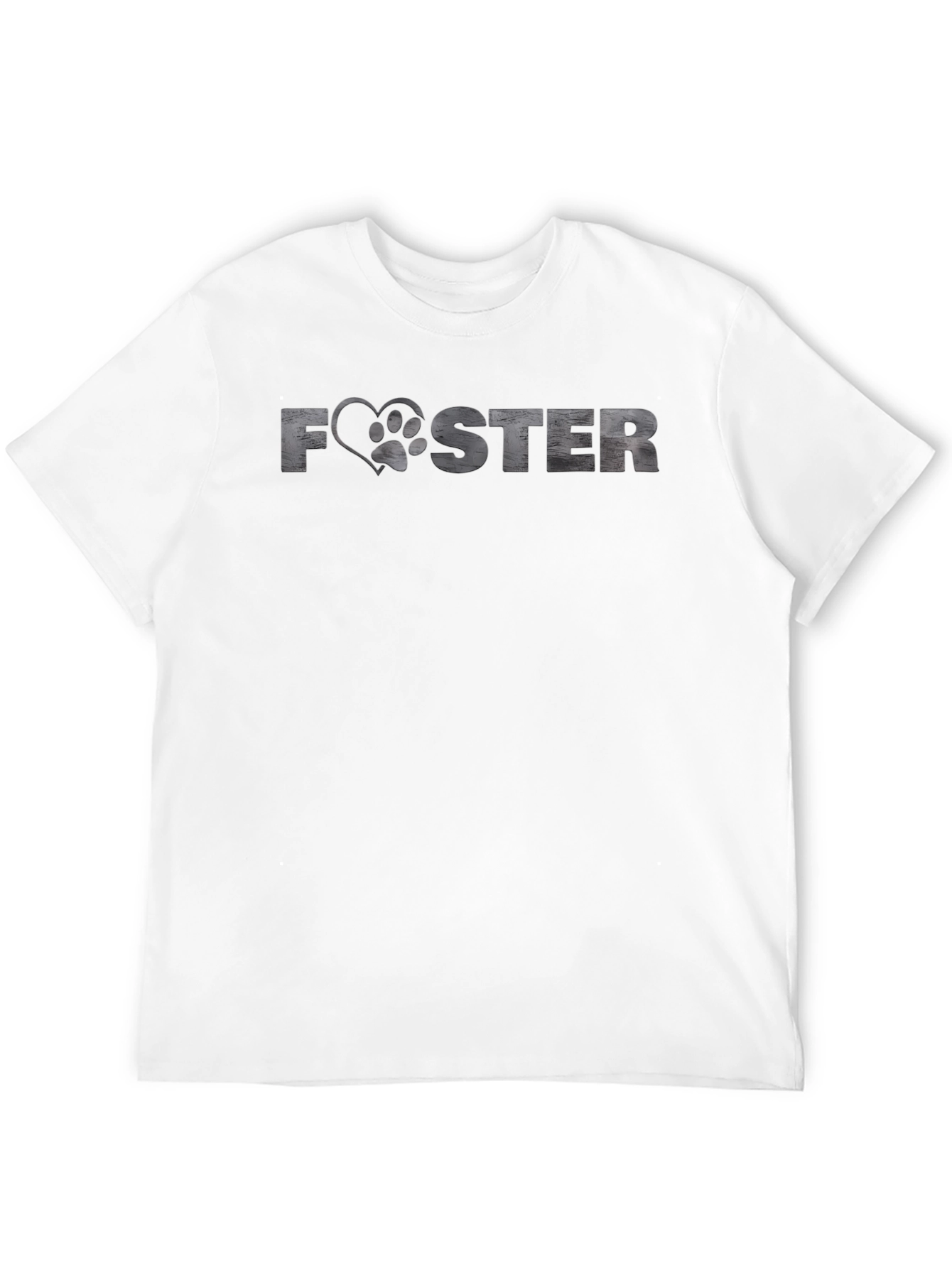 Foster Love: Dog Paw Heart Graphic T-Shirt