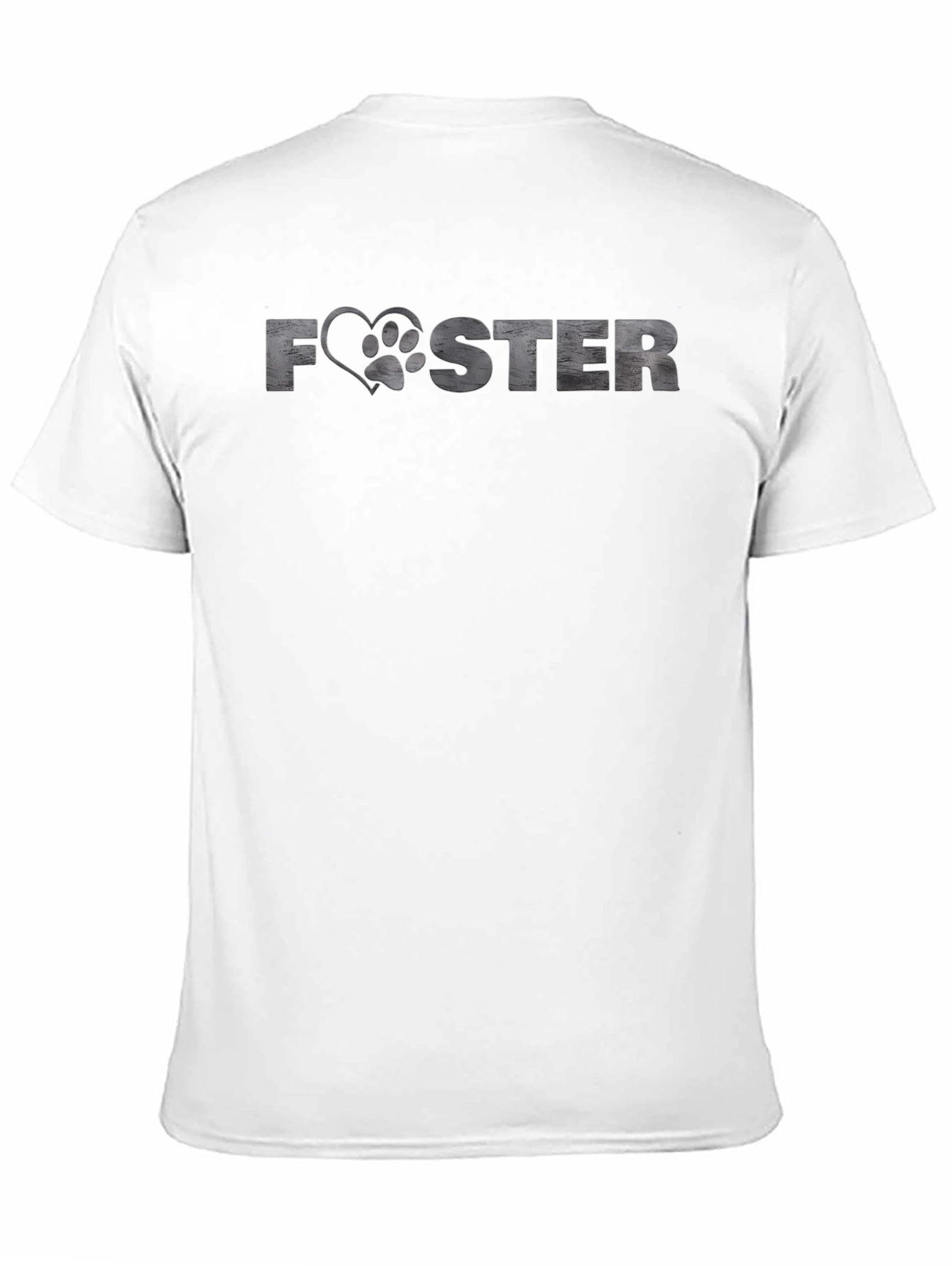 Foster Love: Dog Paw Heart Graphic T-Shirt