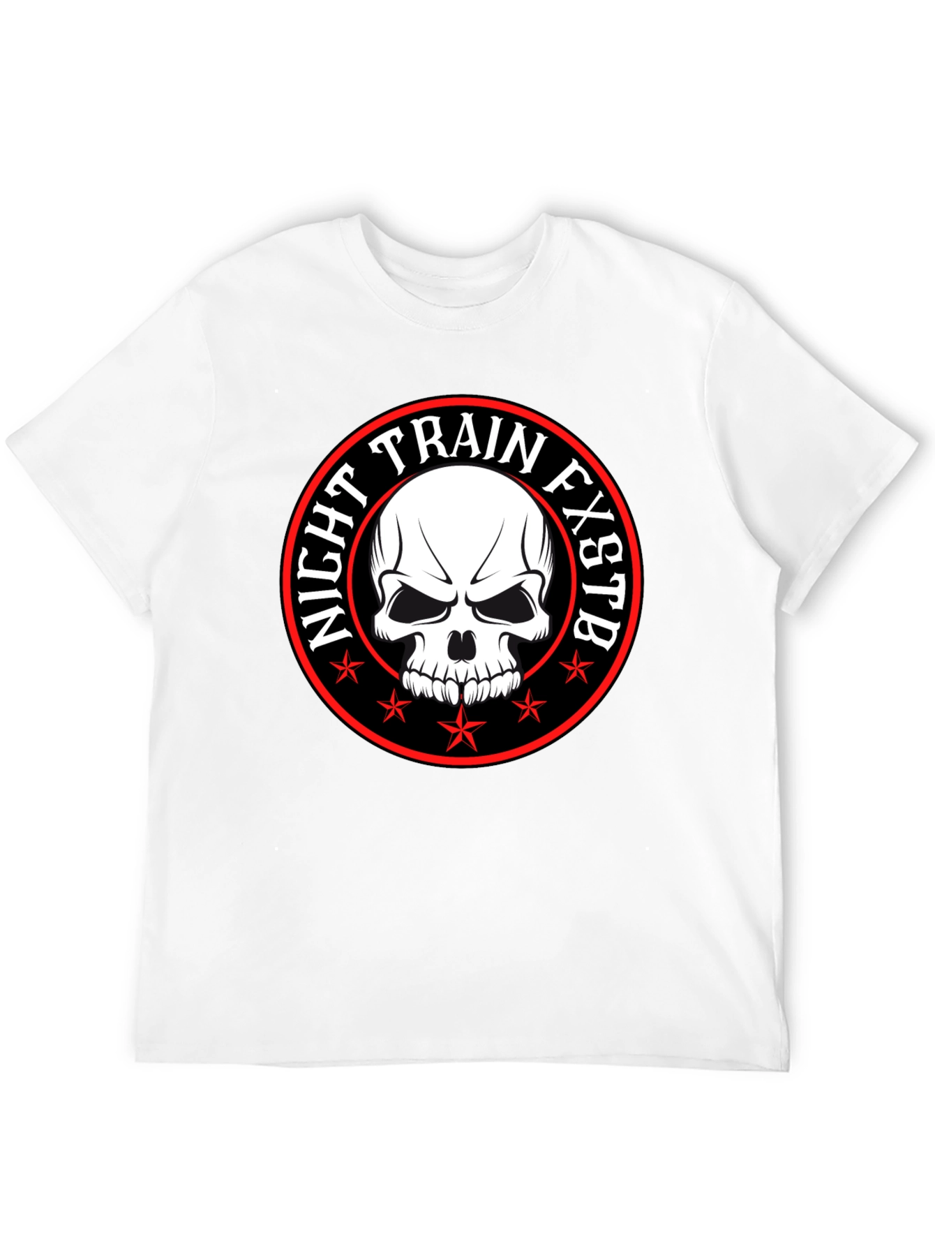 Night Train FXSTB Skull Graphic T-Shirt
