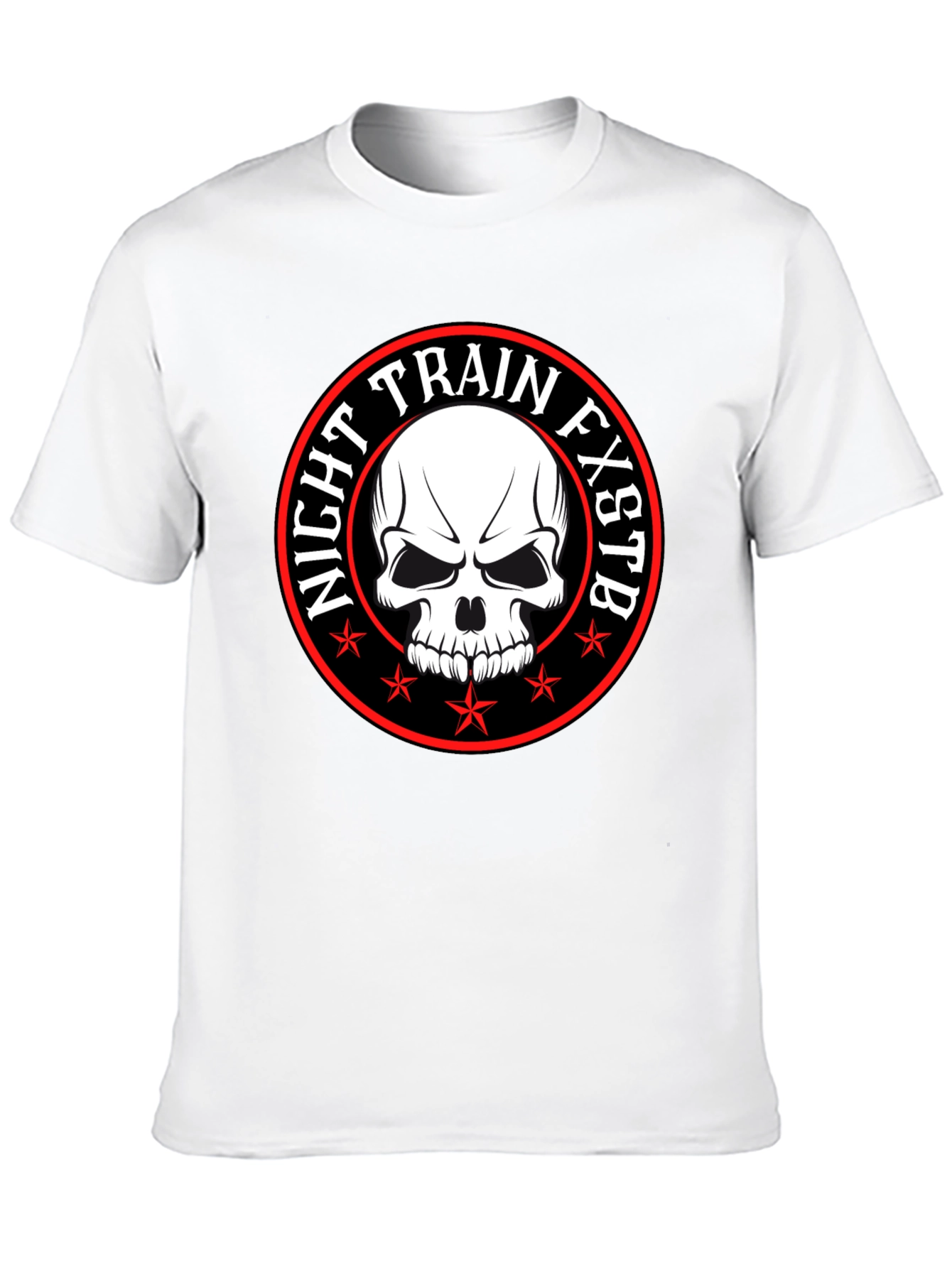 Night Train FXSTB Skull Graphic T-Shirt
