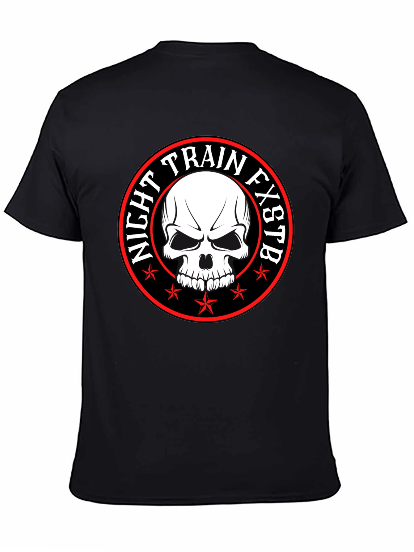Night Train FXSTB Skull Graphic T-Shirt