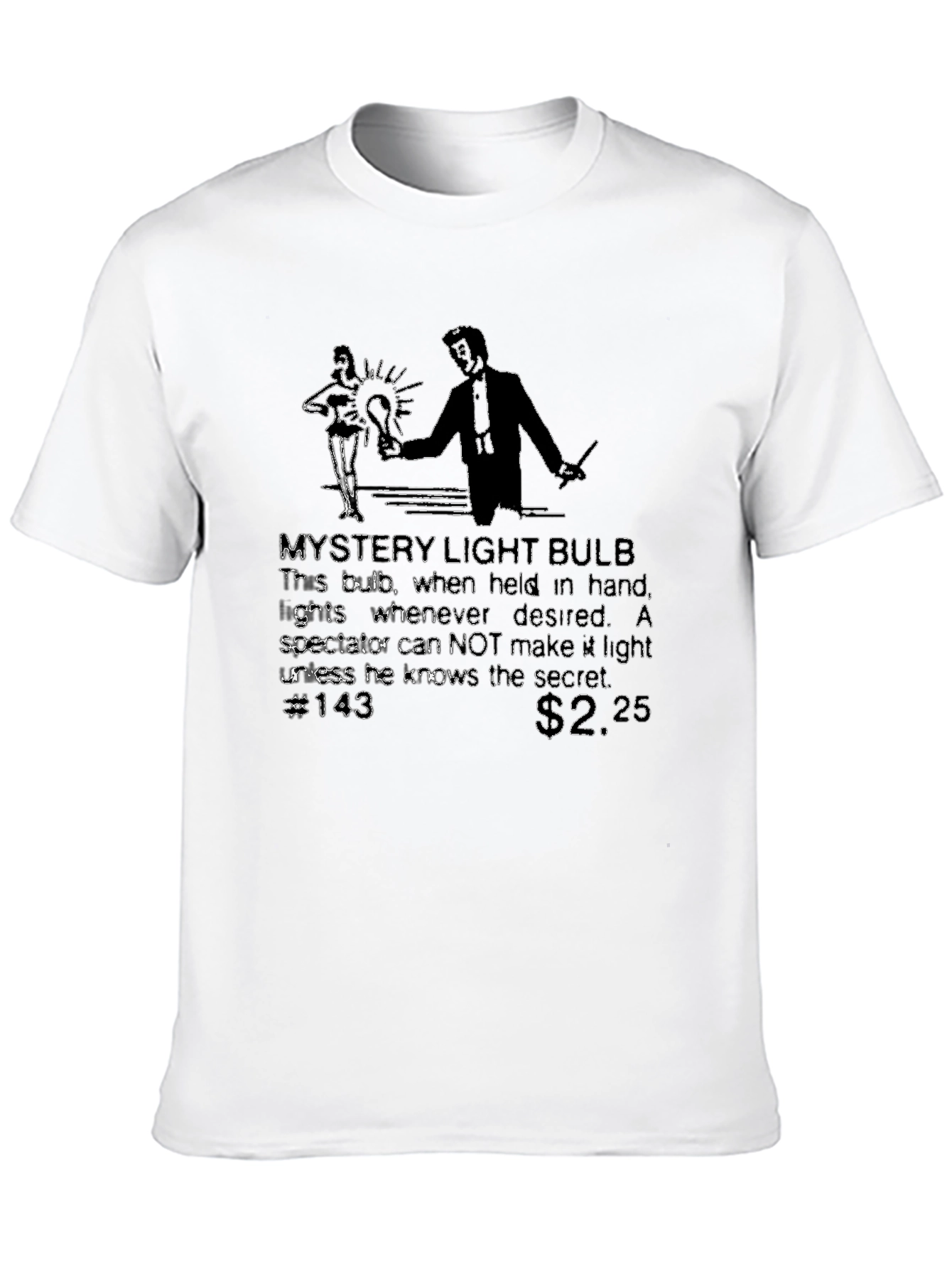 Mystery Light Bulb Black T-Shirt