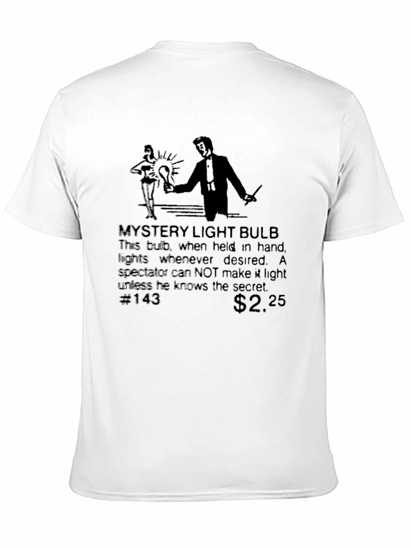 Mystery Light Bulb Black T-Shirt